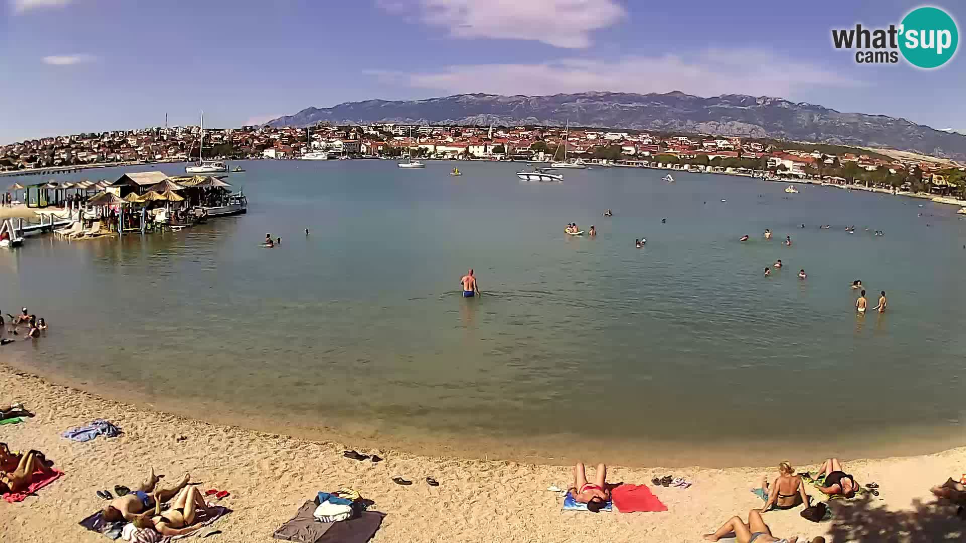 Live webcam Novalja – The Town beach