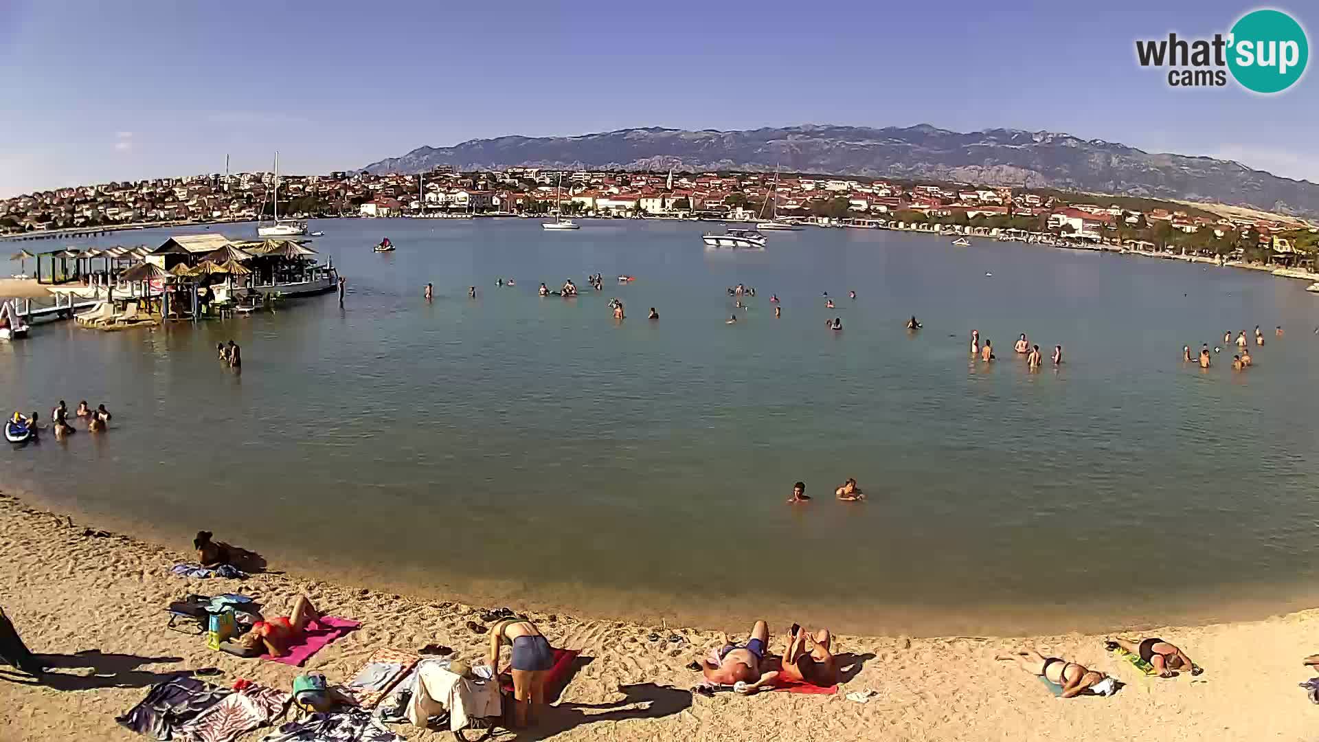 Live webcam Novalja – The Town beach