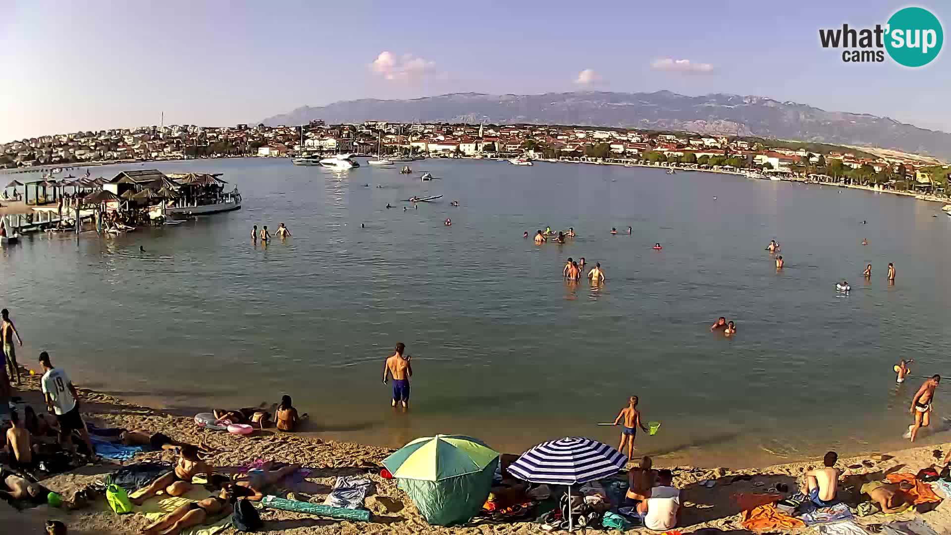 Novalja livecam – plage de la ville