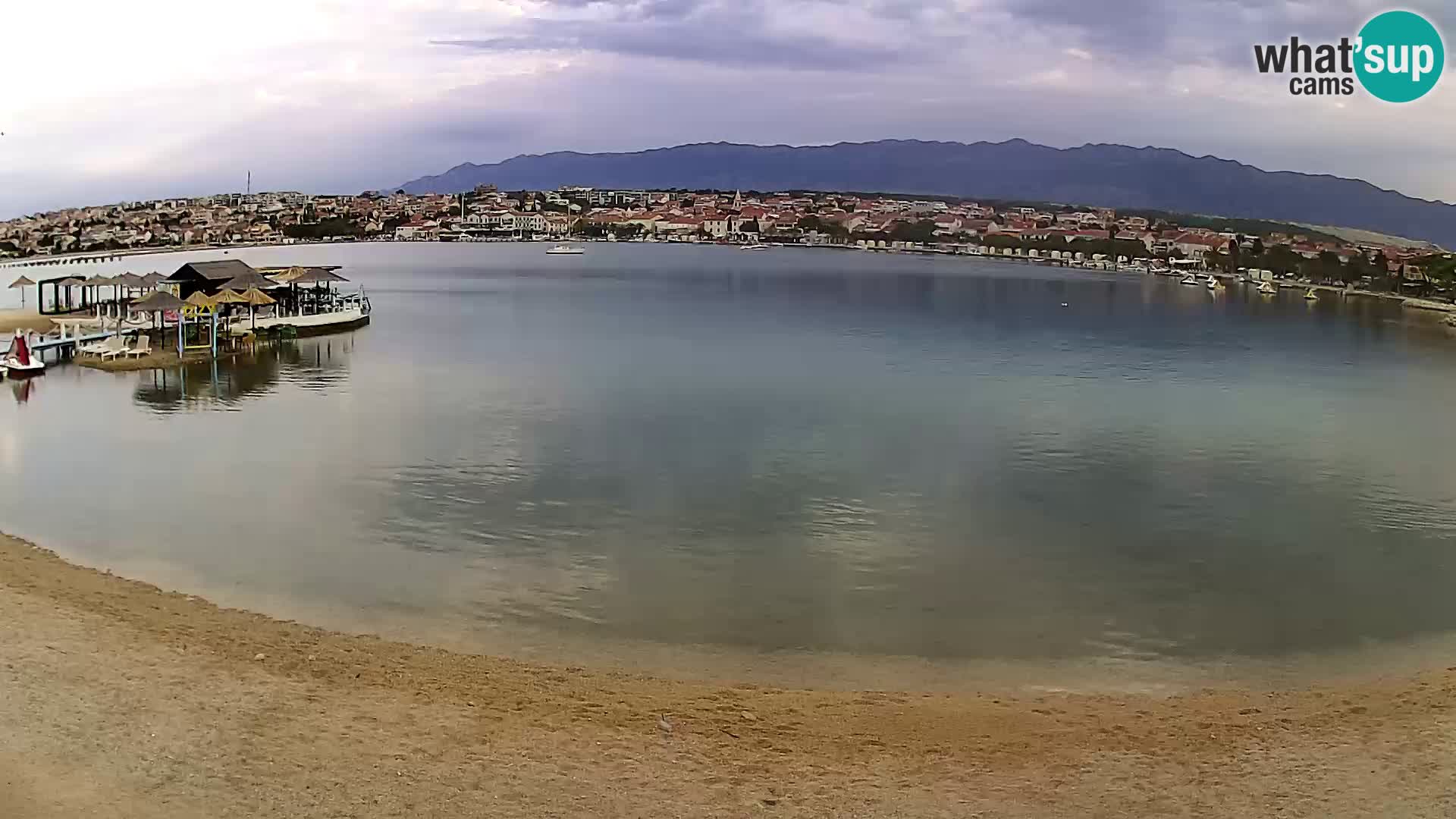Live webcam Novalja – The Town beach