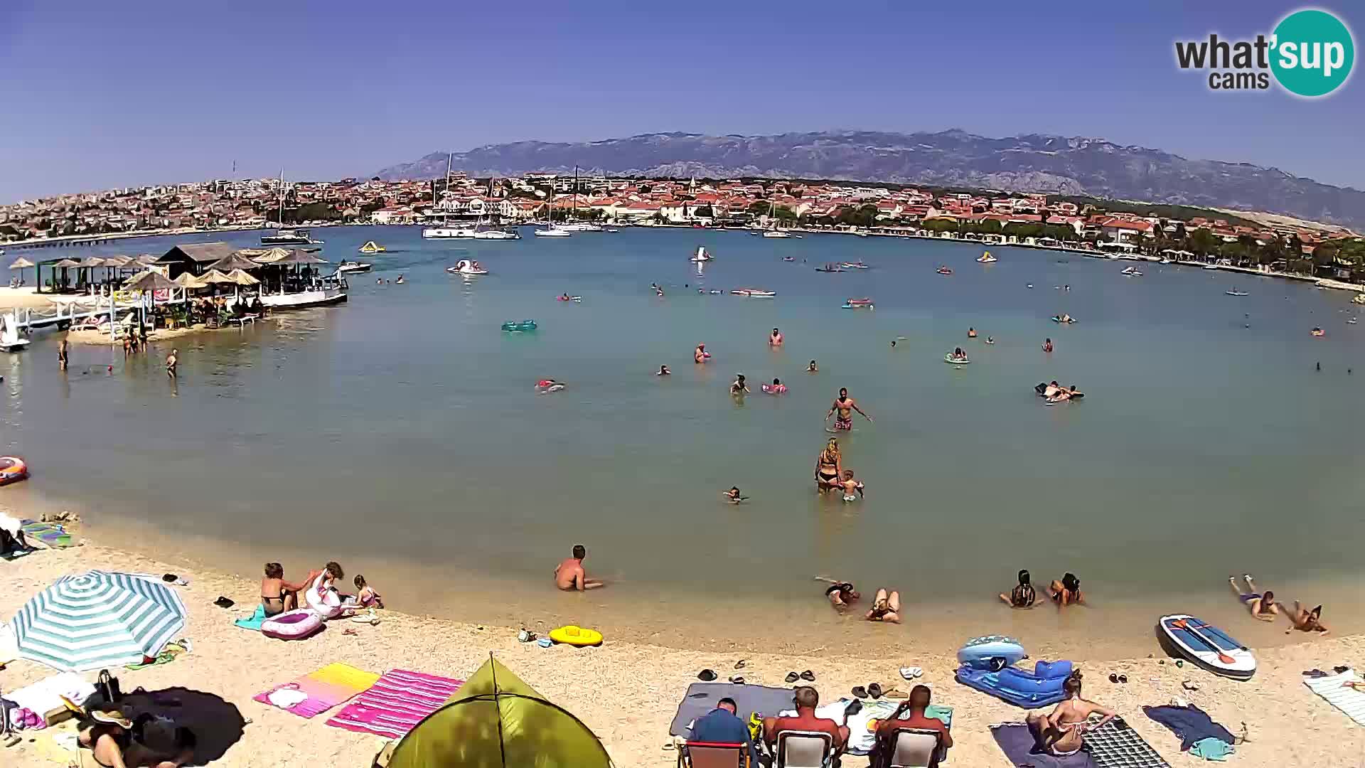 Novalja Kamera v živo – mestna plaža
