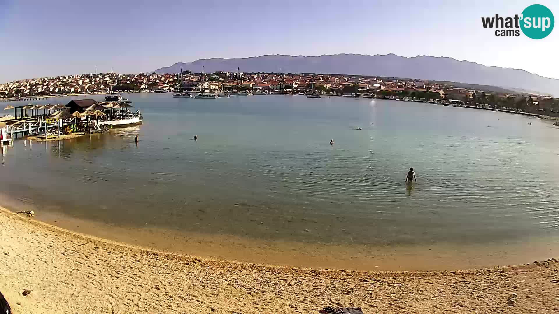 Novalja Kamera v živo – mestna plaža