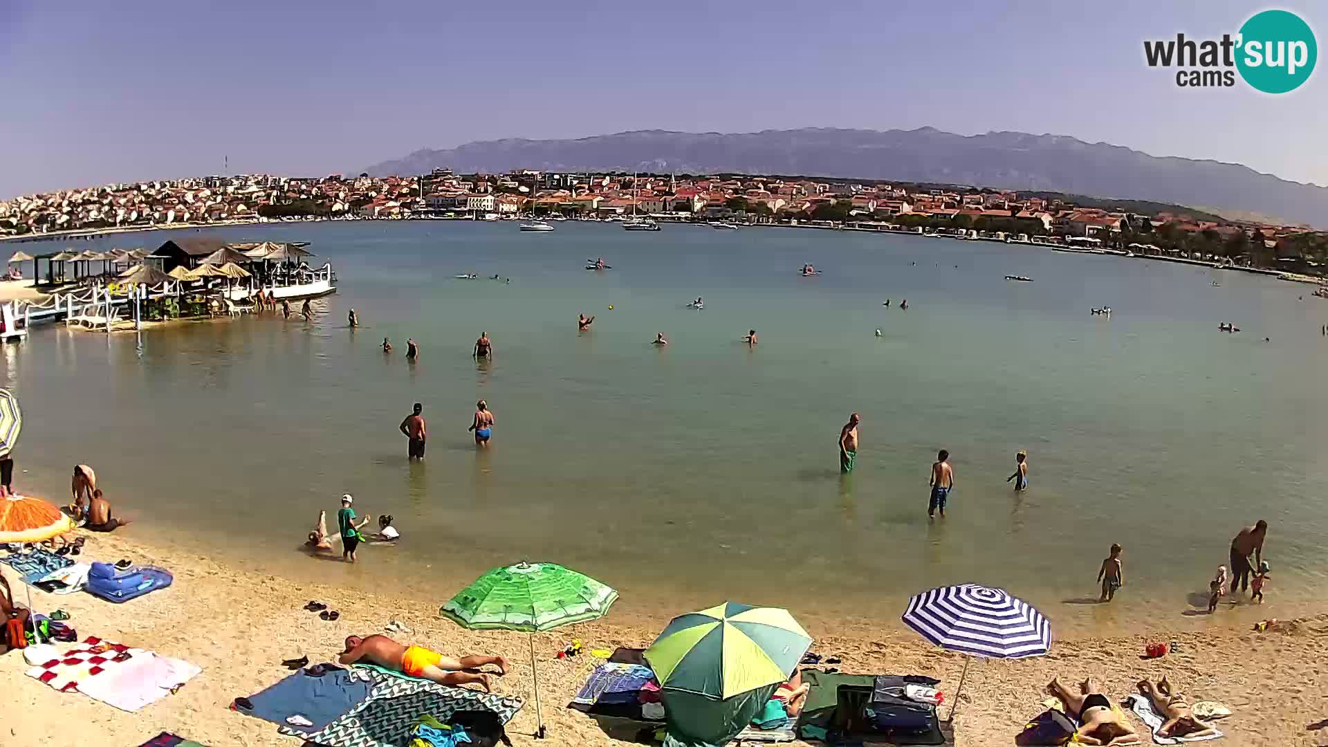 Novalja livecam – plage de la ville
