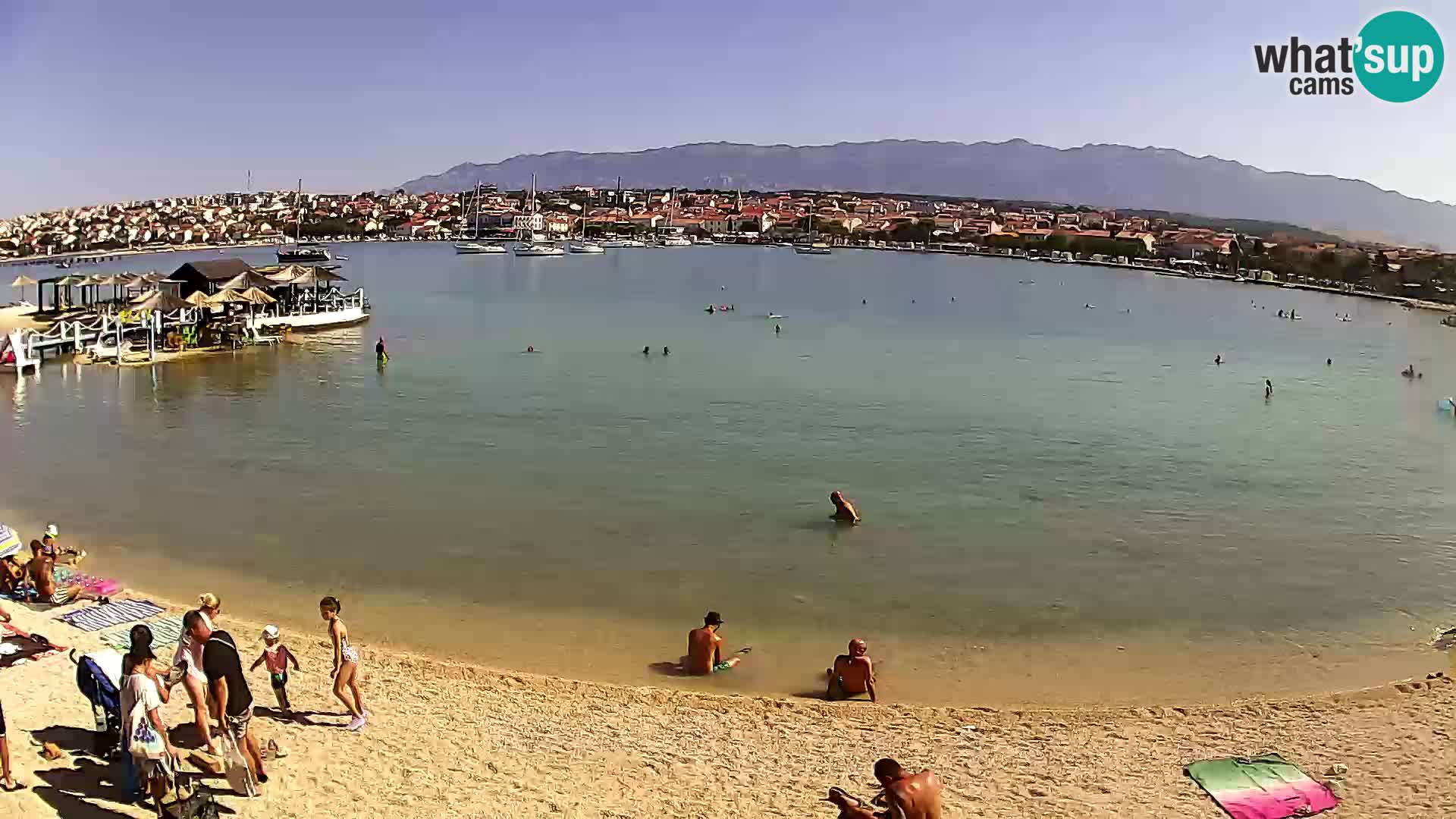 Novalja webcam – spiaggia cittadina