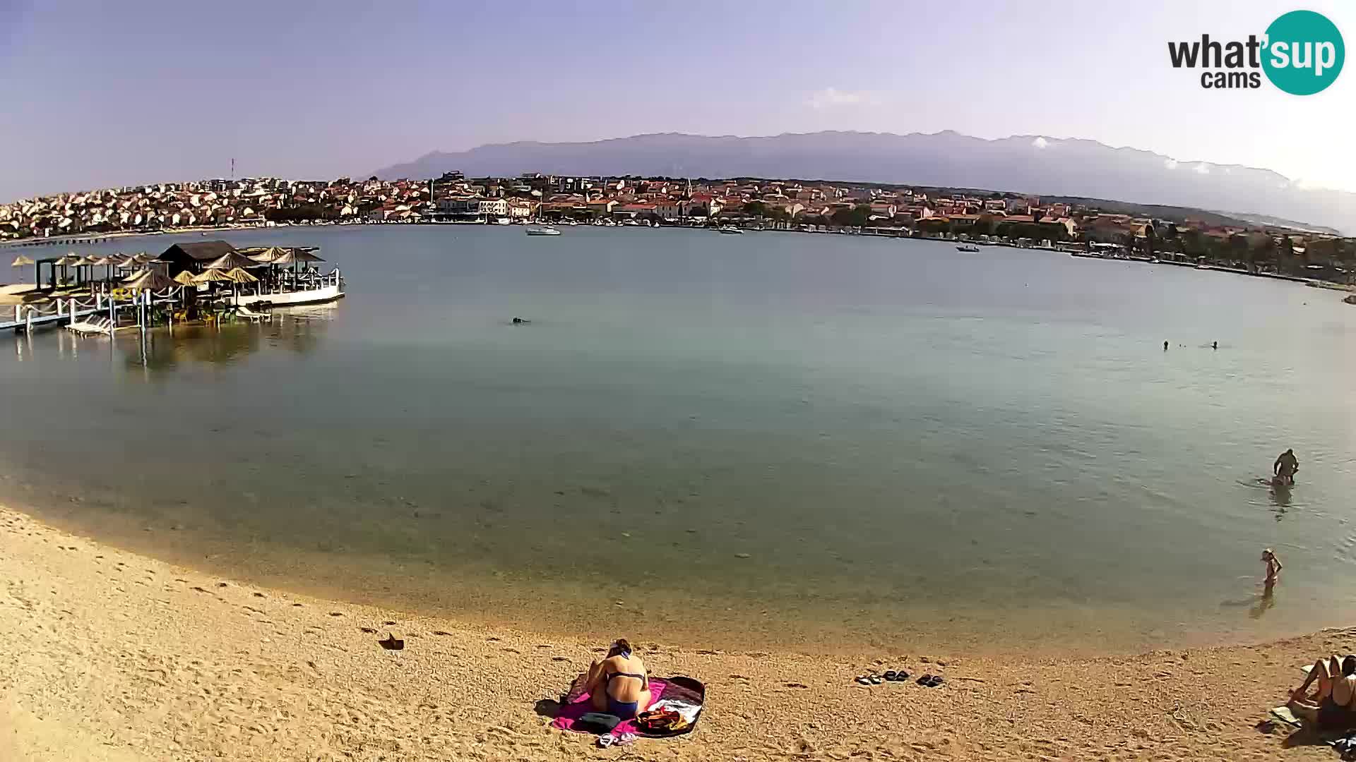 Live webcam Novalja – The Town beach