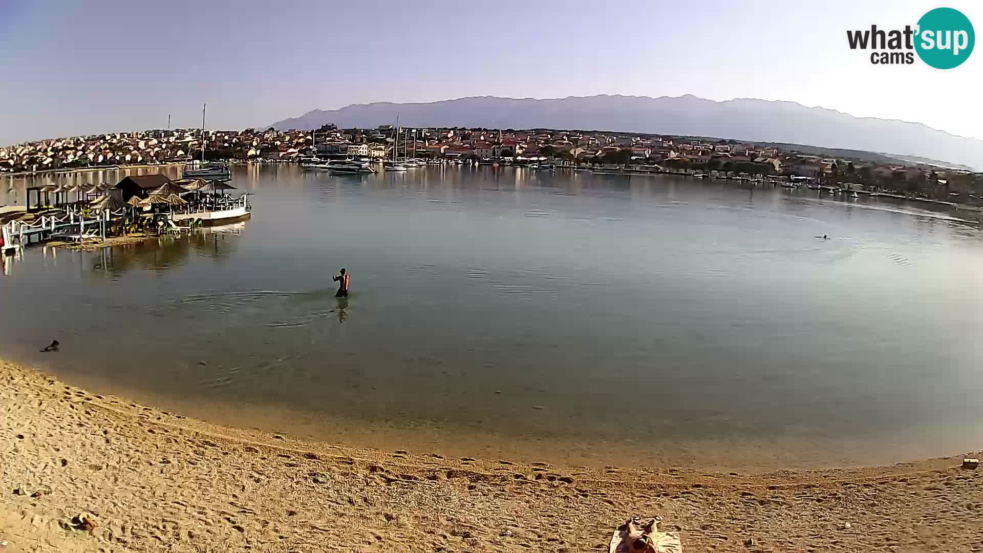 Novalja Kamera v živo – mestna plaža
