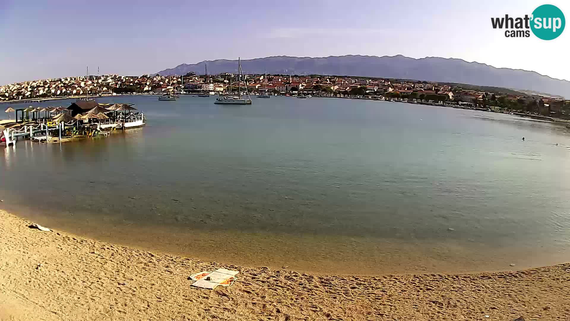 Live webcam Novalja – The Town beach