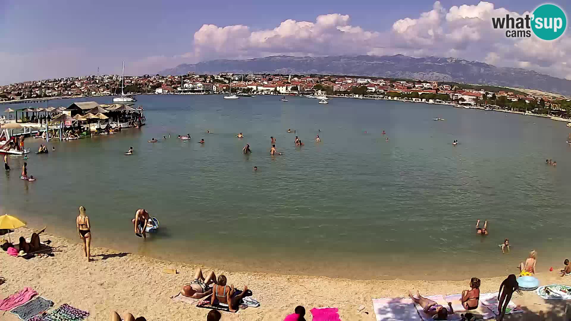 Live webcam Novalja – The Town beach
