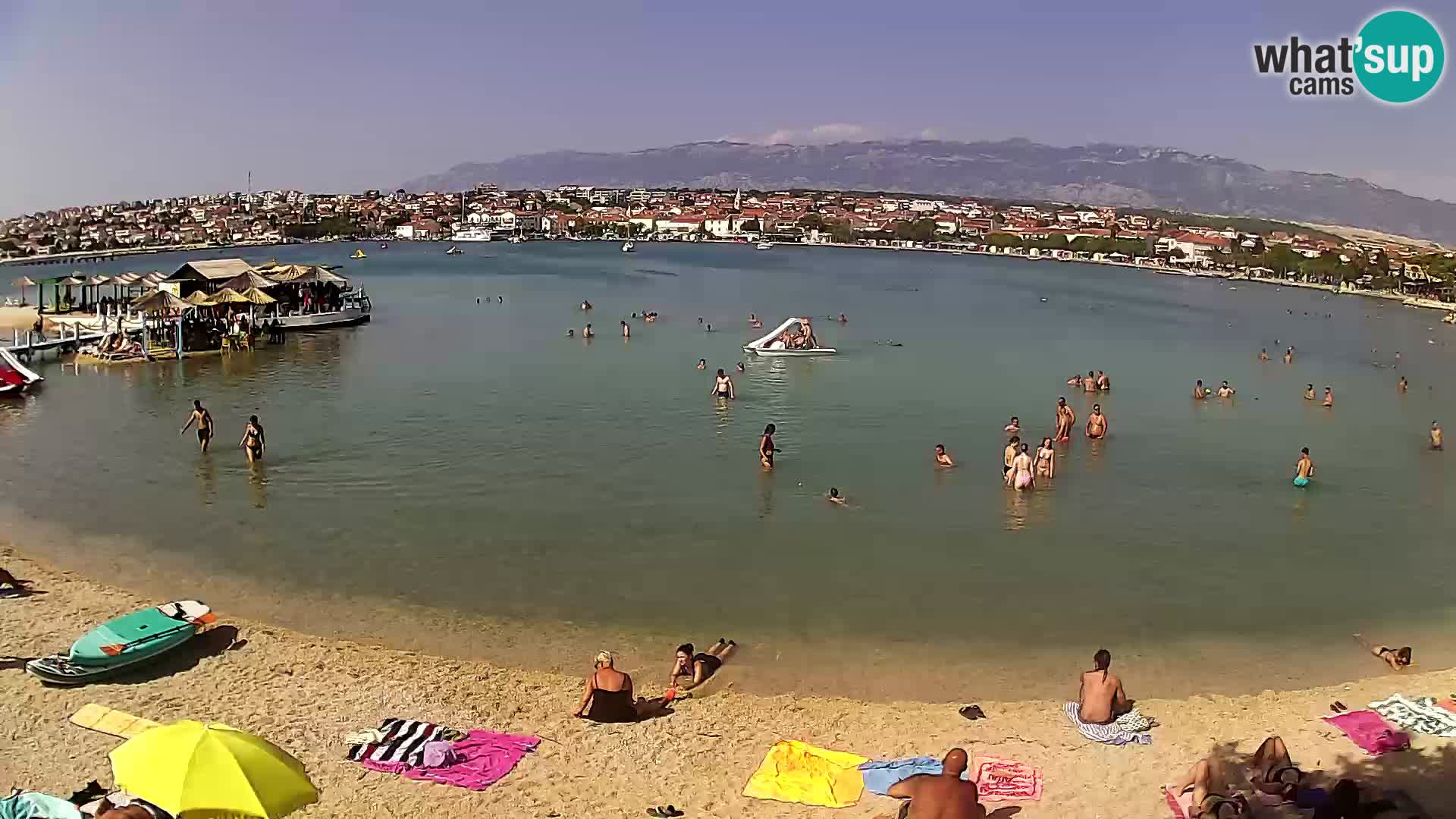 Novalja livecam – plage de la ville
