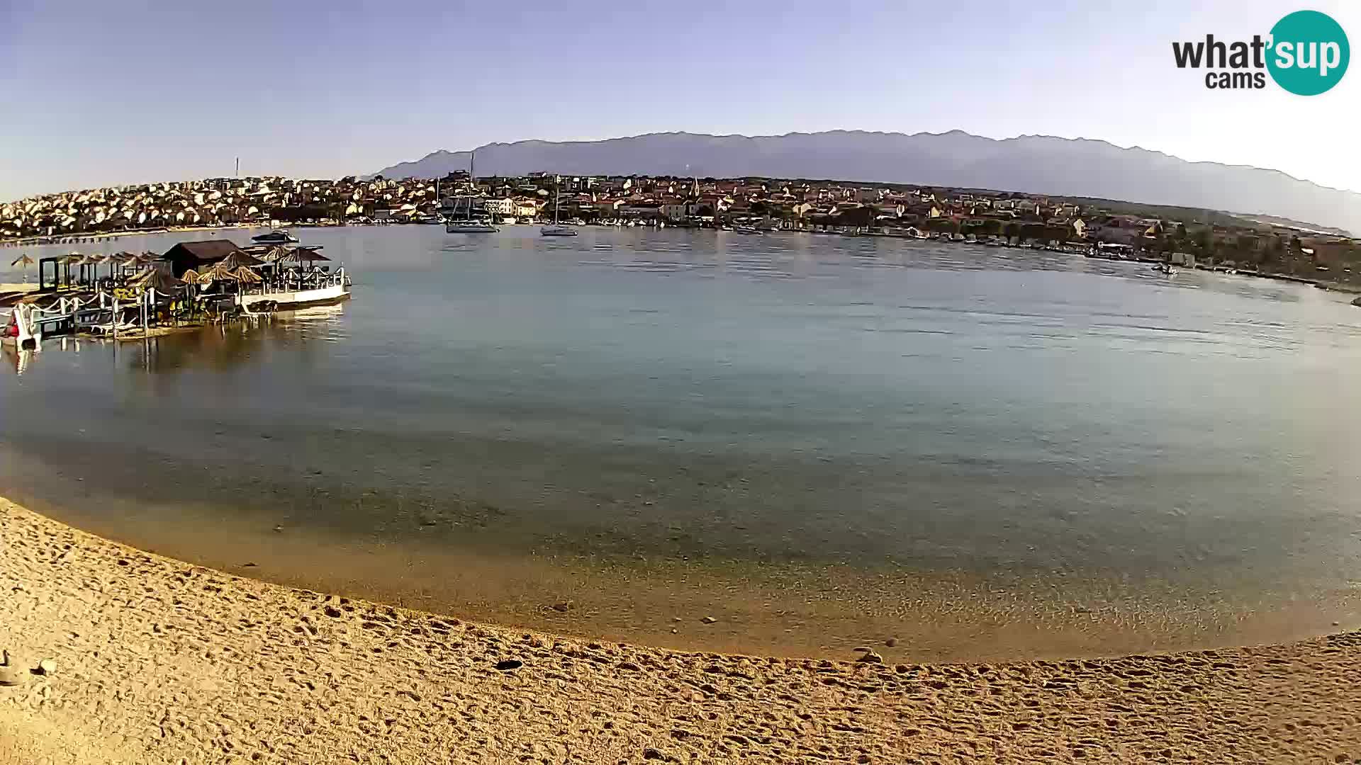 Novalja webcam – spiaggia cittadina