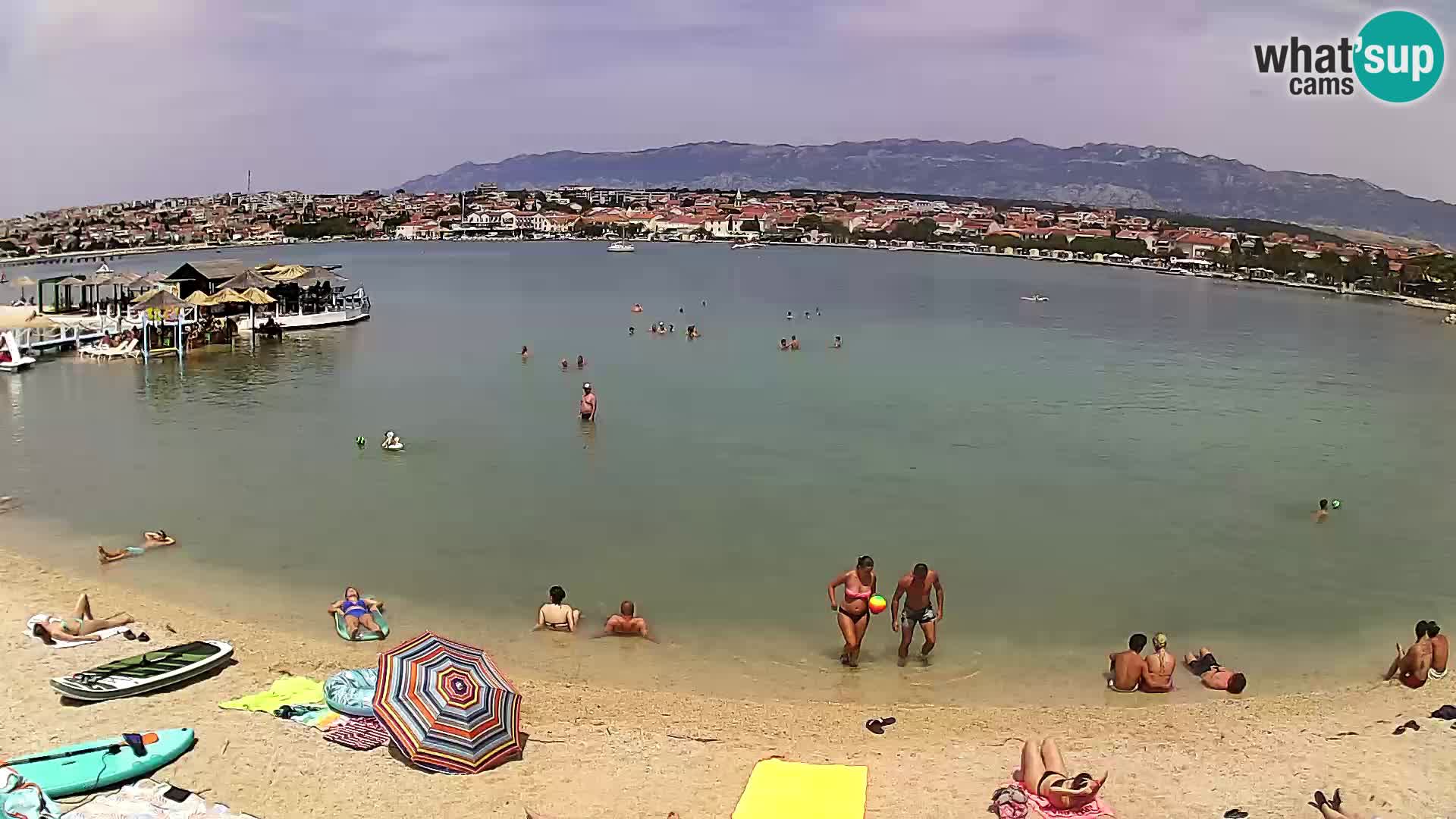 Novalja livecam – plage de la ville