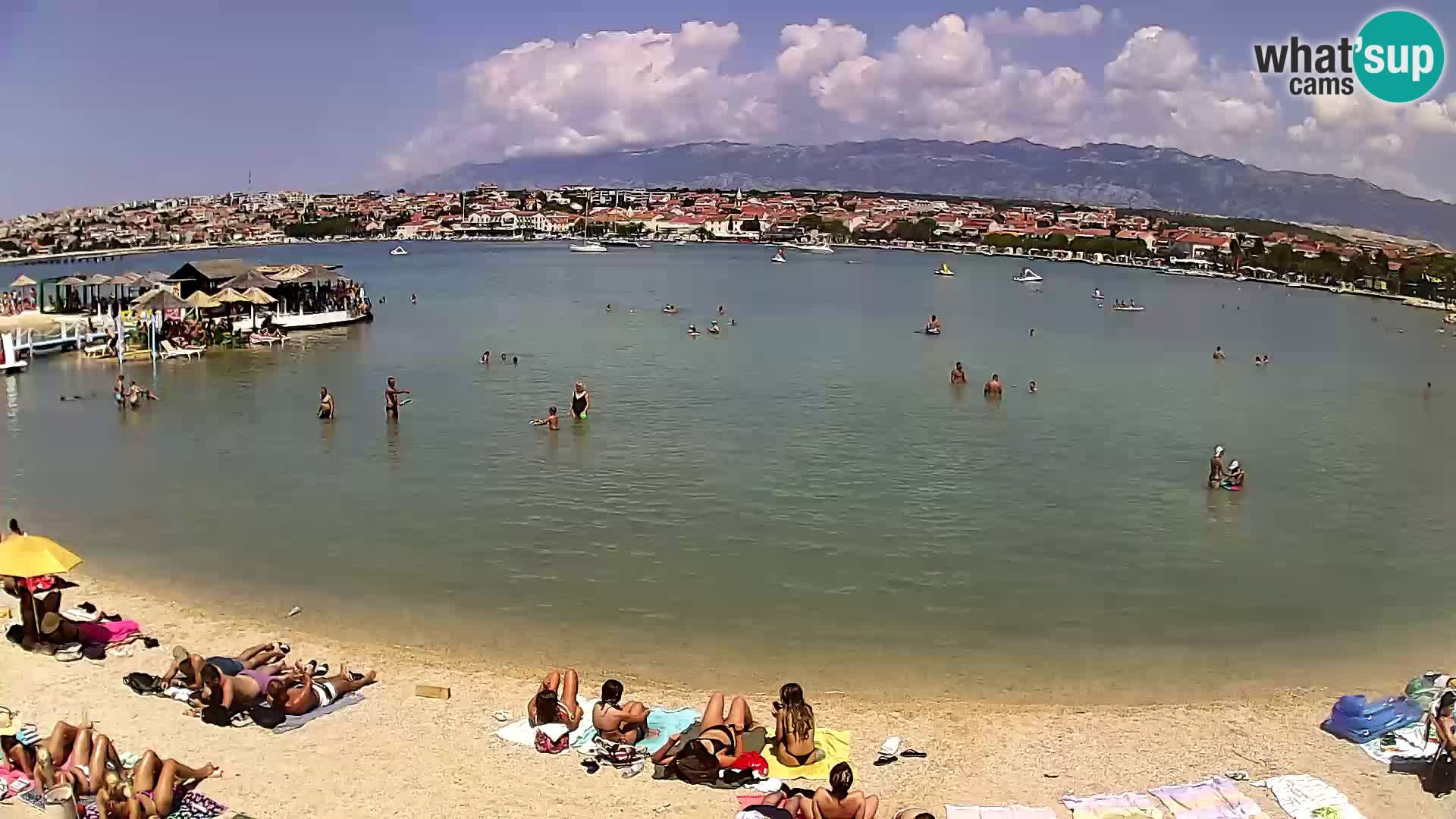 Novalja webcam – spiaggia cittadina