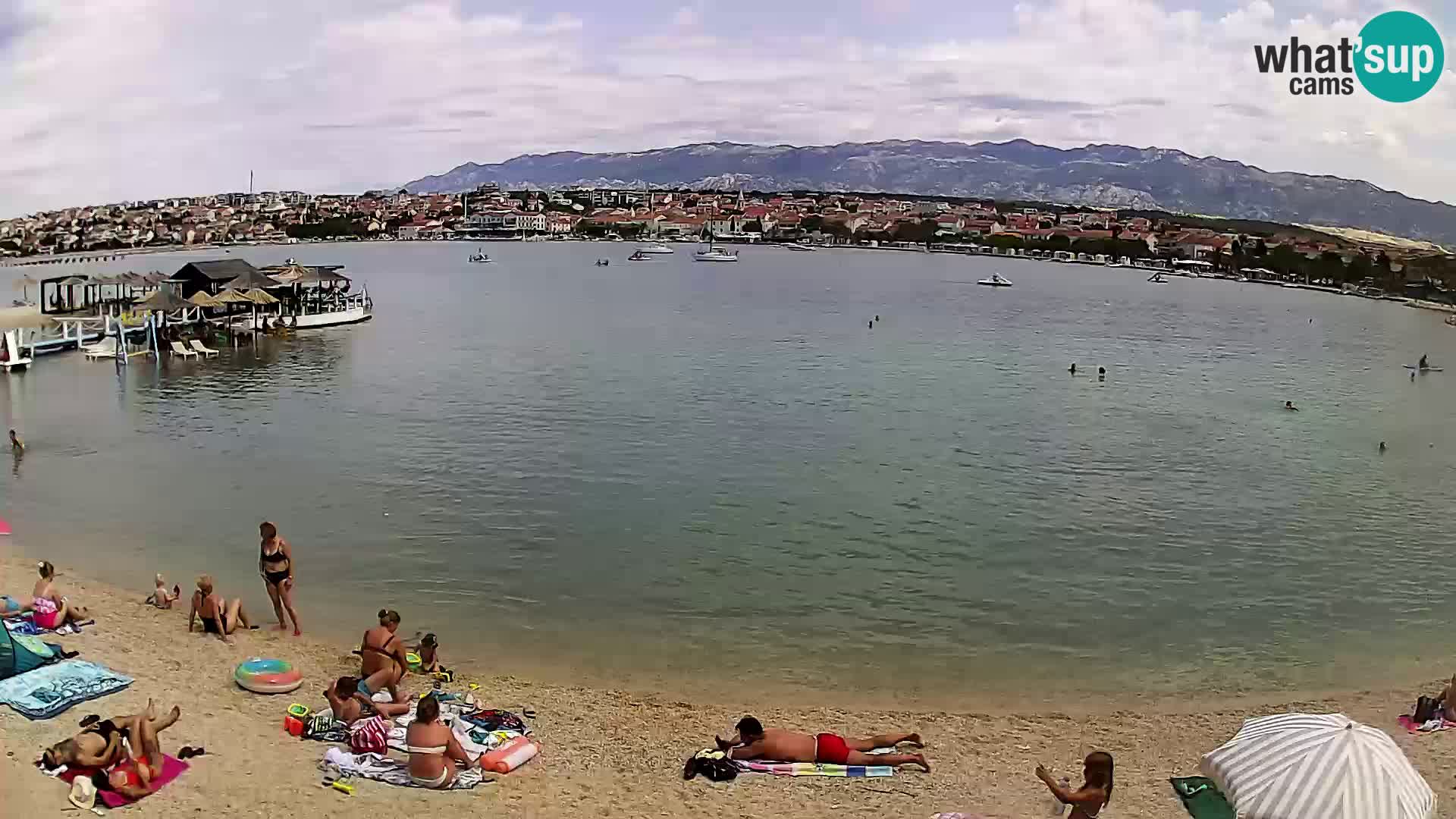 Novalja webcam – spiaggia cittadina