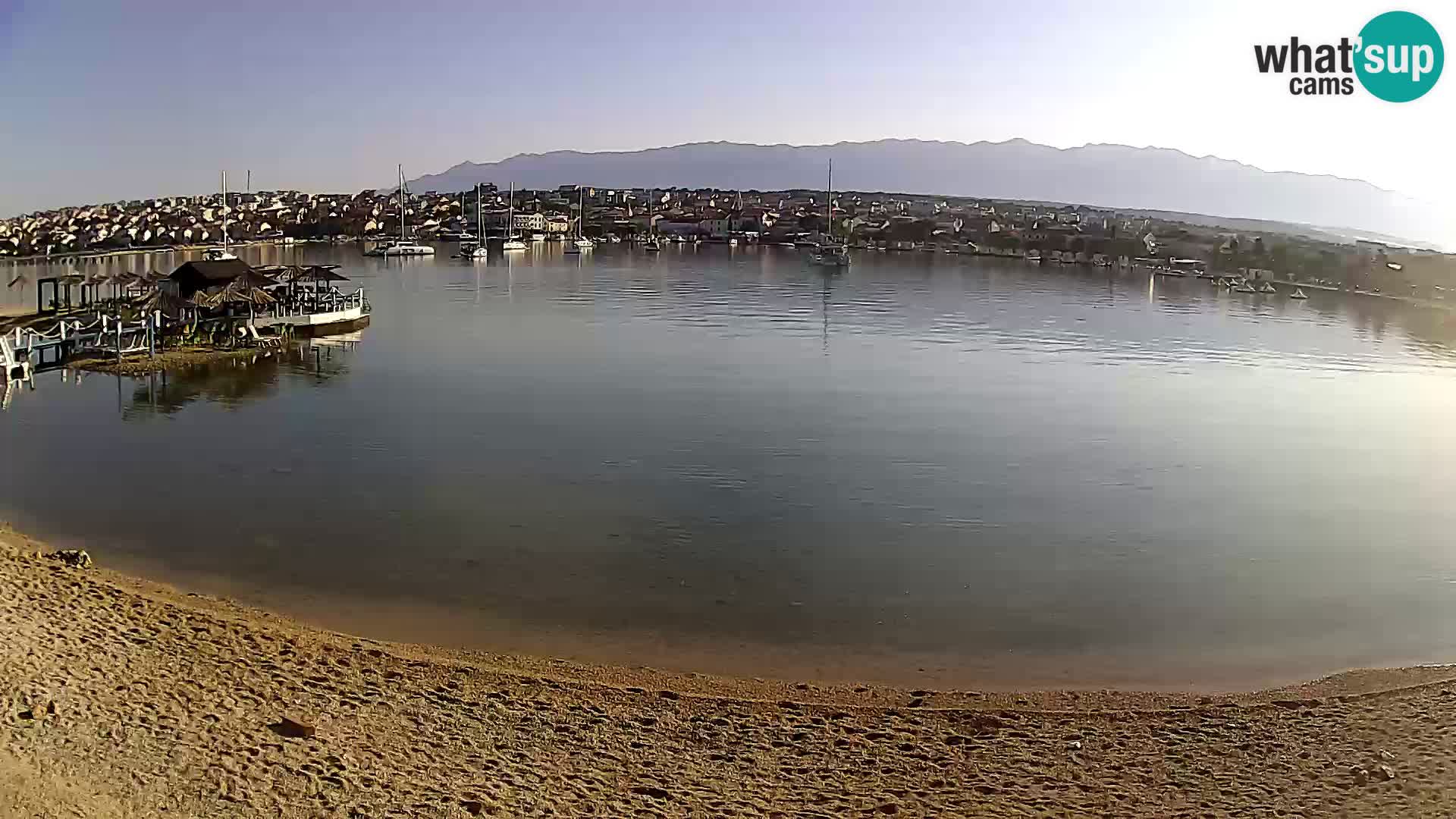 Novalja livecam – plage de la ville