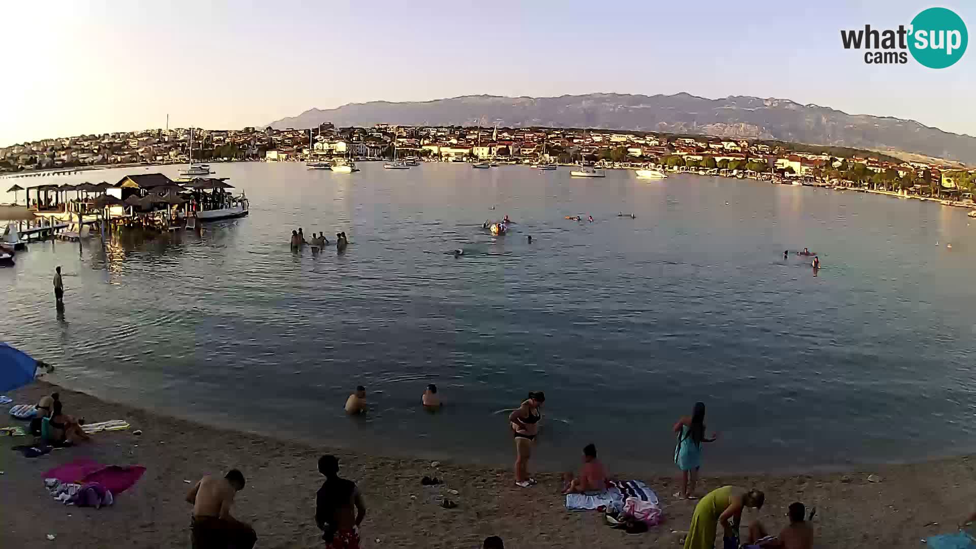 Live webcam Novalja – The Town beach