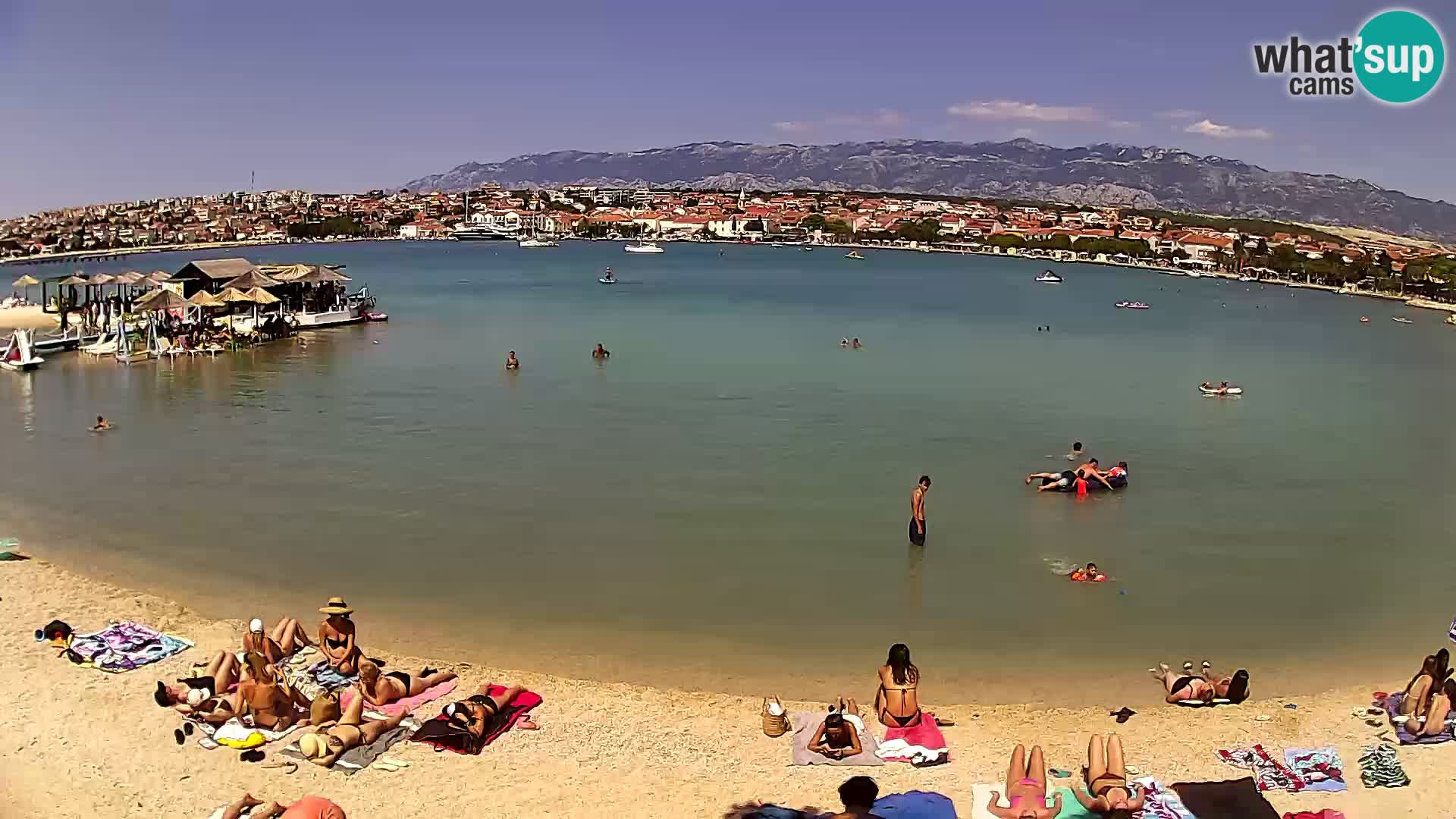 Novalja livecam – plage de la ville