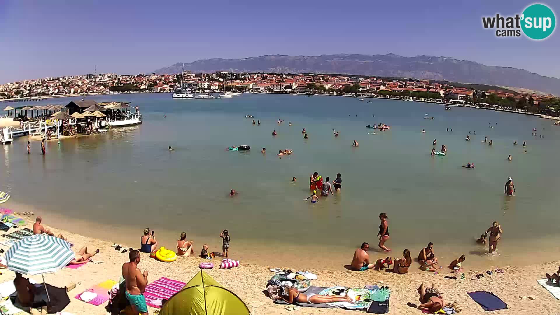 Novalja livecam – plage de la ville