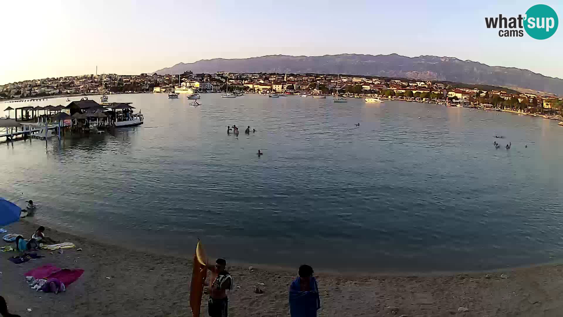 Novalja livecam – plage de la ville