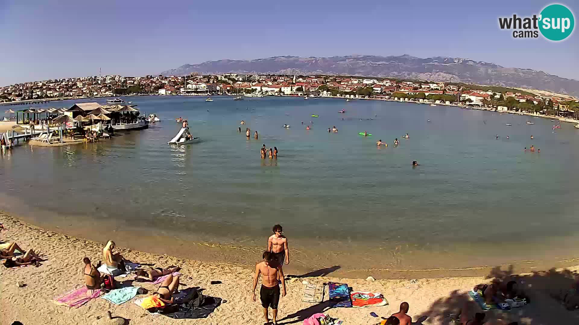 Novalja livecam – plage de la ville