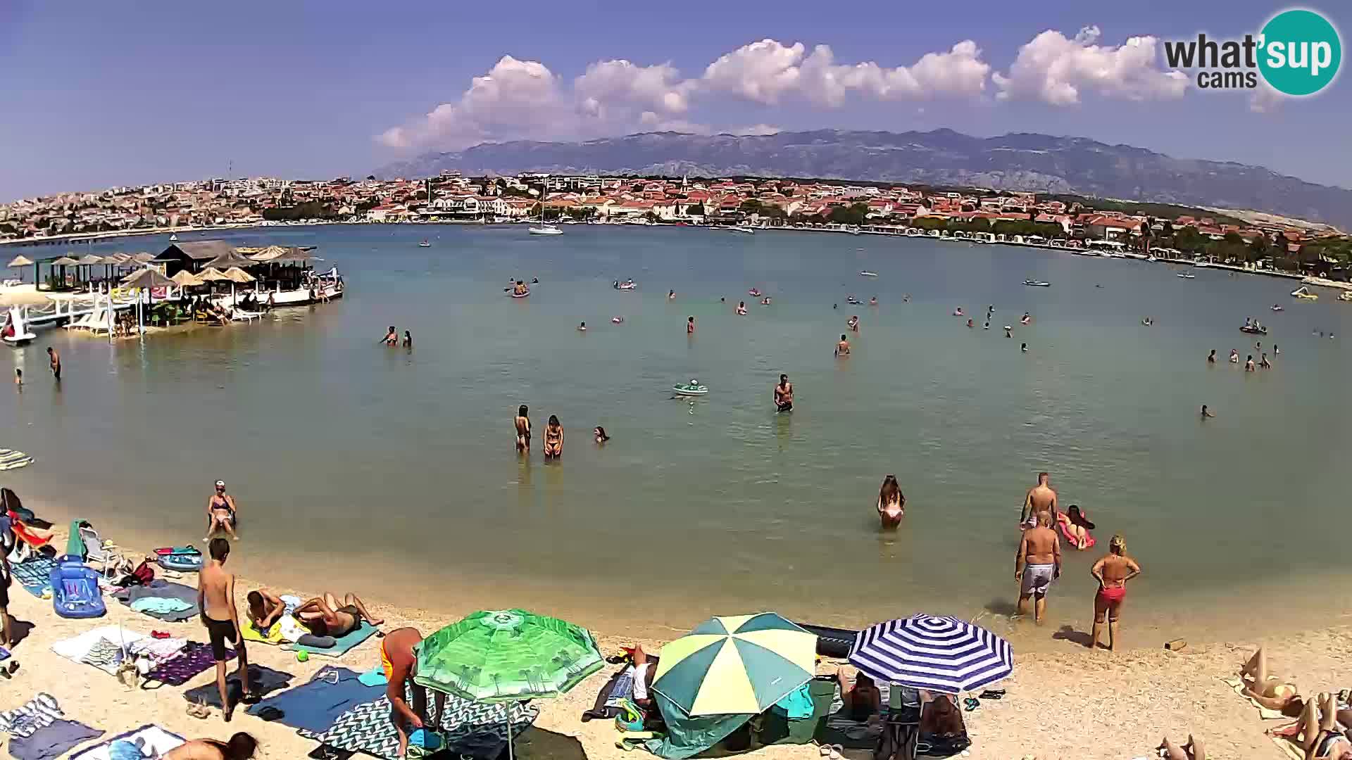 Novalja livecam – plage de la ville