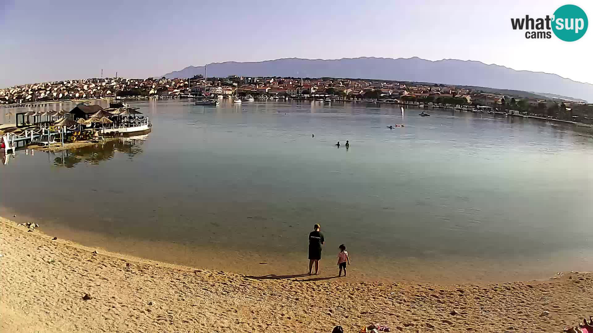 Live webcam Novalja – The Town beach