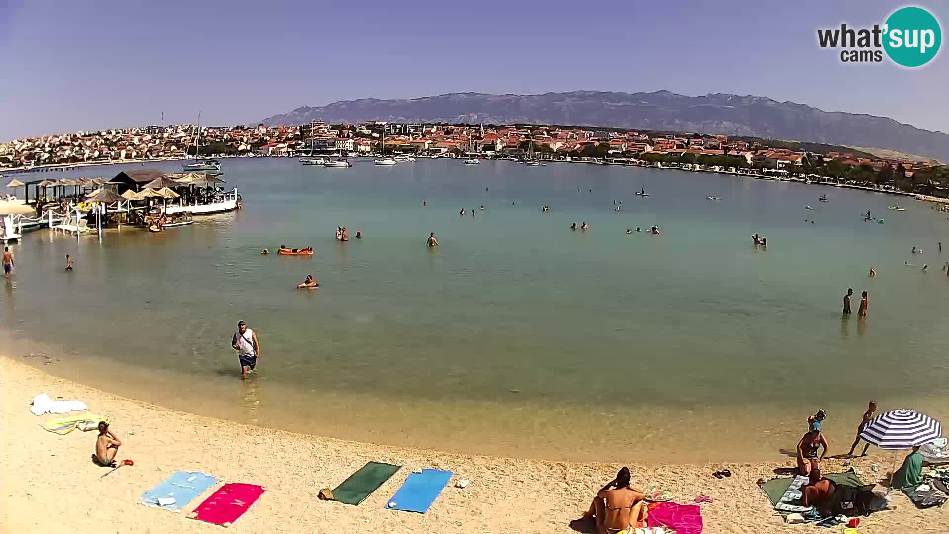 Live webcam Novalja – The Town beach
