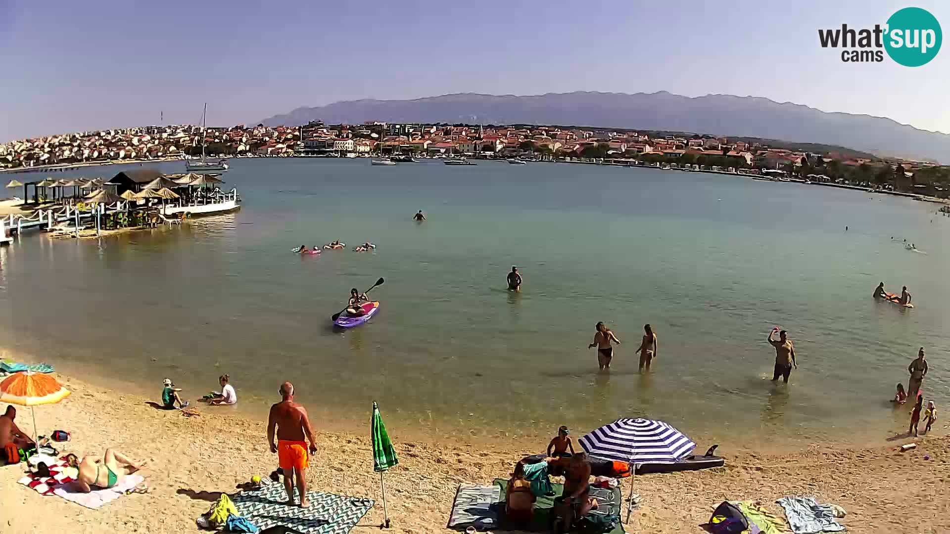 Live webcam Novalja – The Town beach