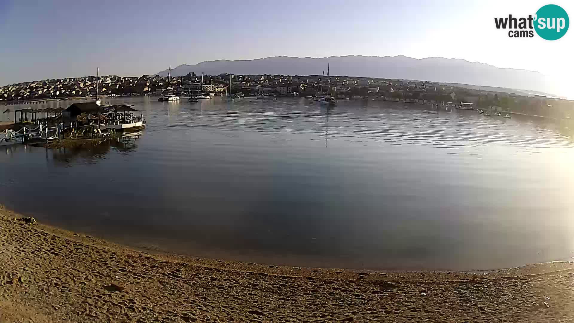 Novalja livecam – plage de la ville