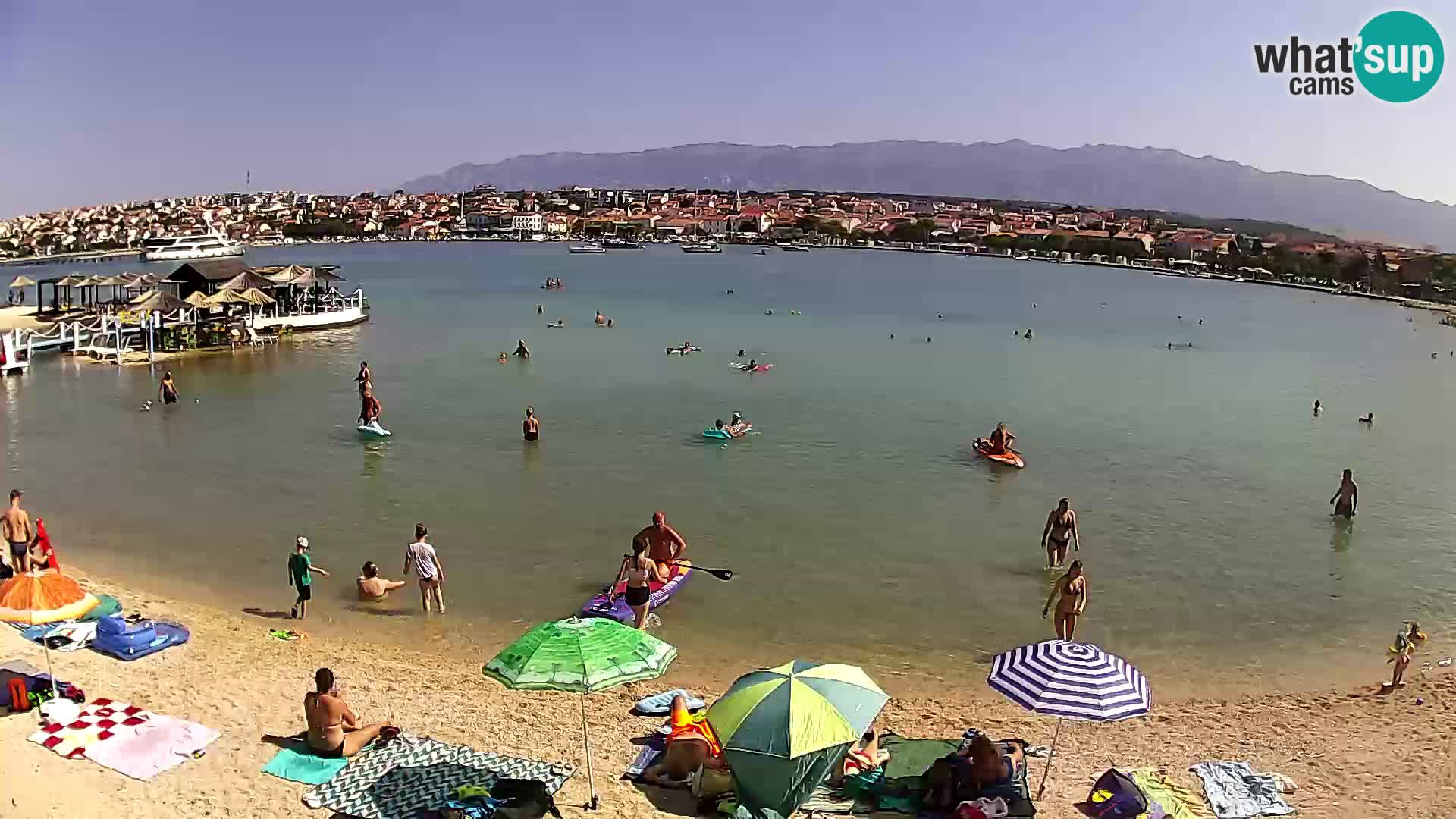 Live webcam Novalja – The Town beach
