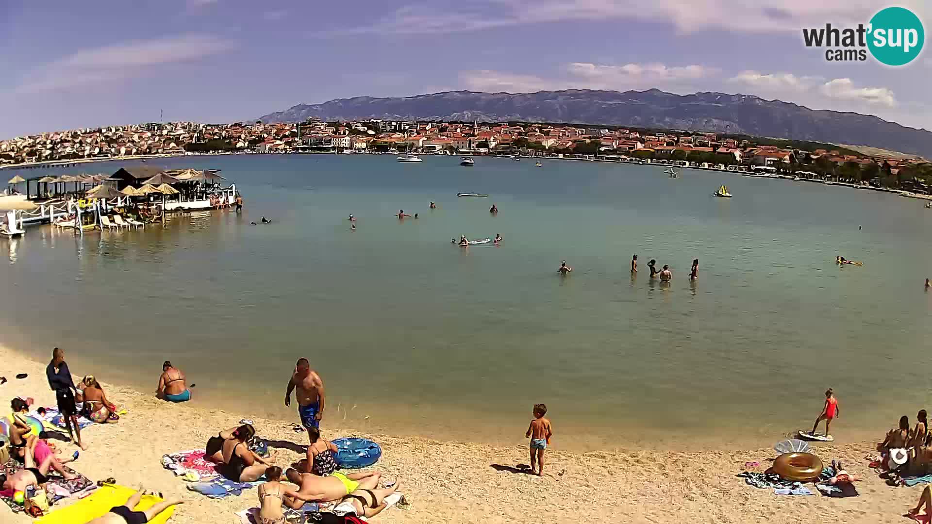 Novalja livecam – plage de la ville