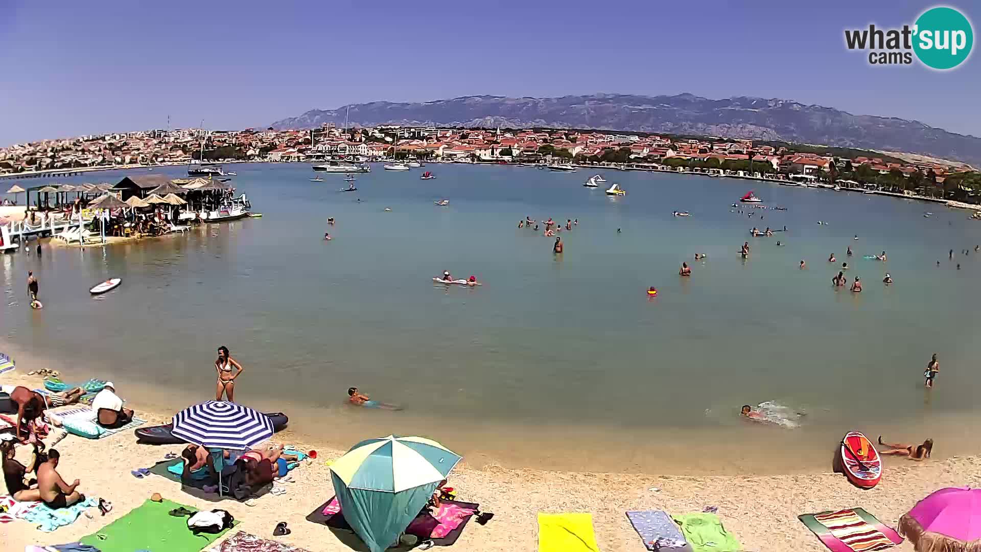 Novalja livecam – plage de la ville