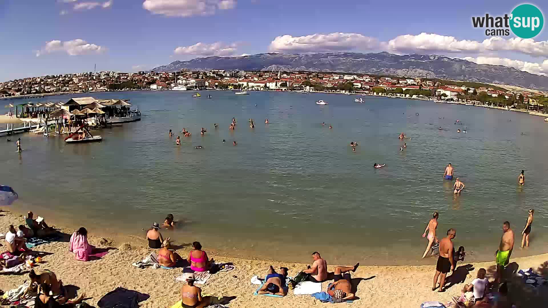 Live webcam Novalja – The Town beach