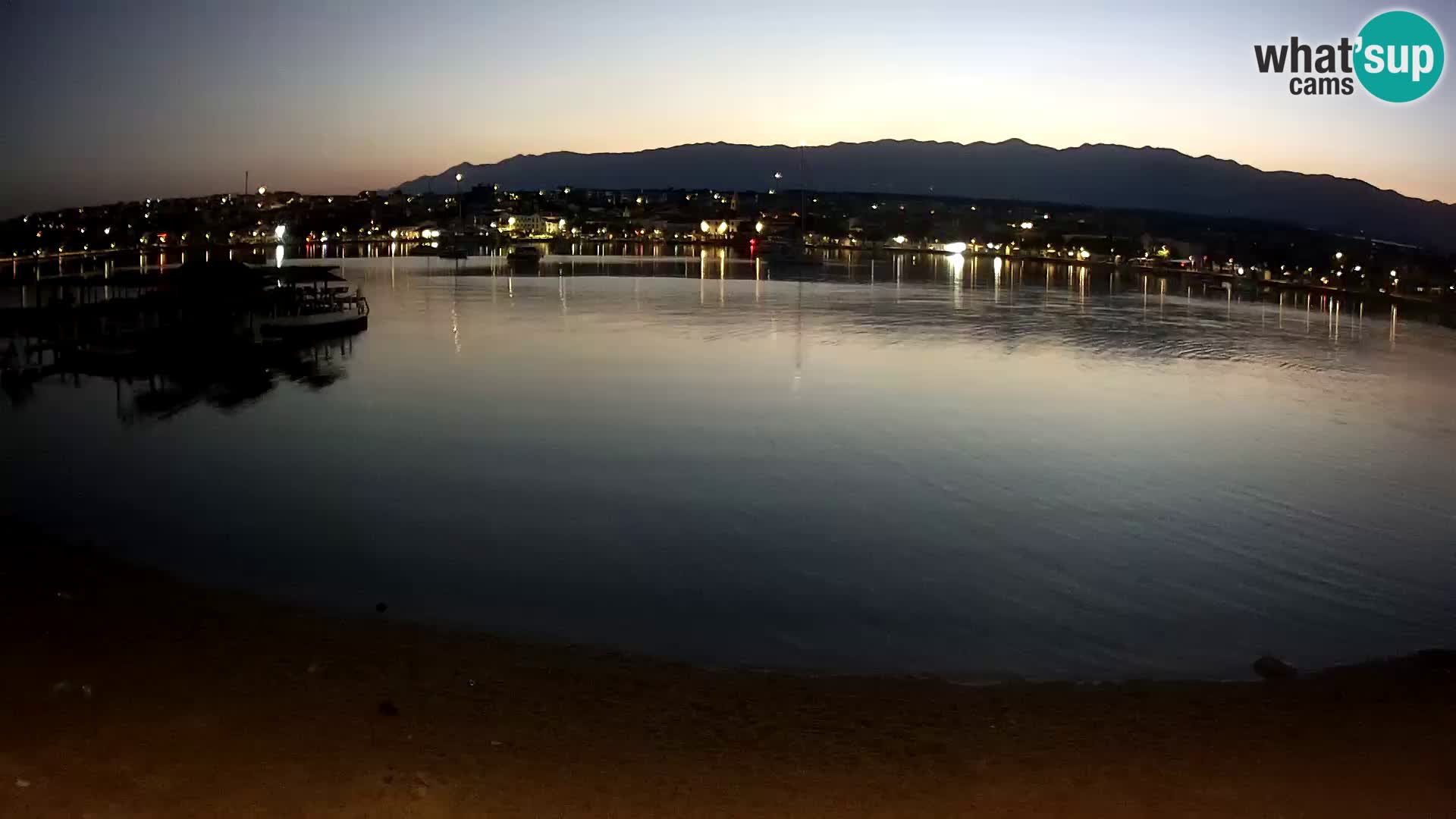 Live webcam Novalja – The Town beach