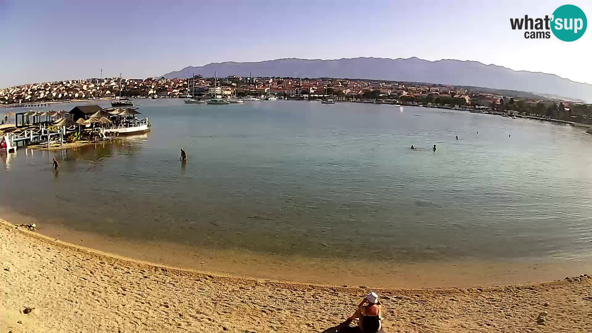 Live webcam Novalja – The Town beach