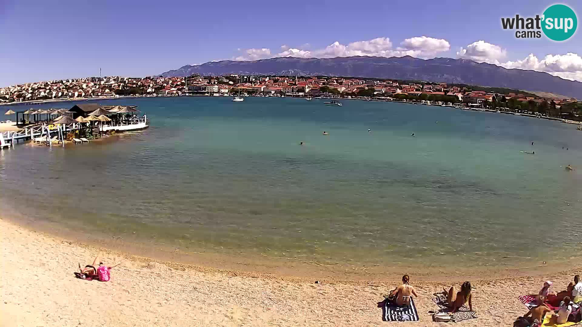 Novalja Kamera v živo – mestna plaža