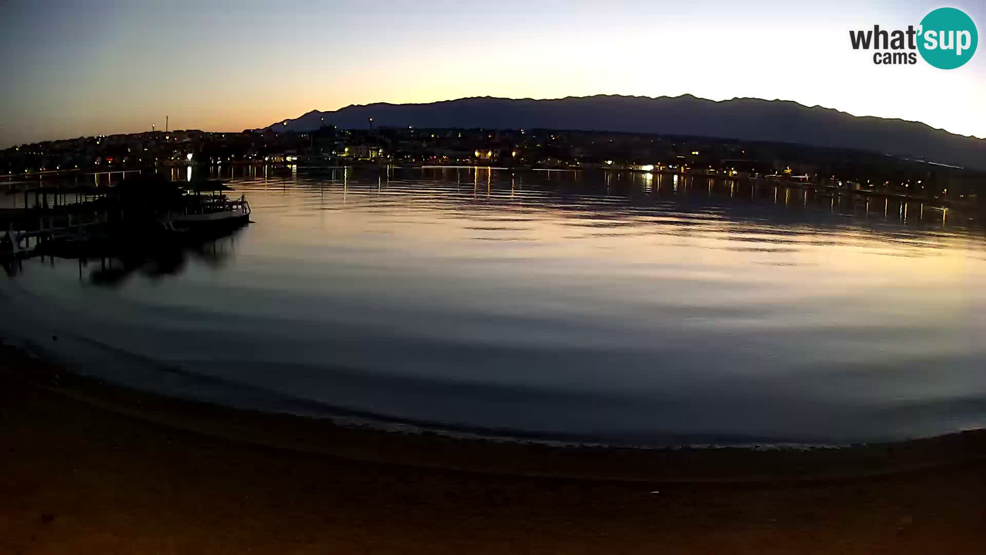 Novalja livecam – plage de la ville