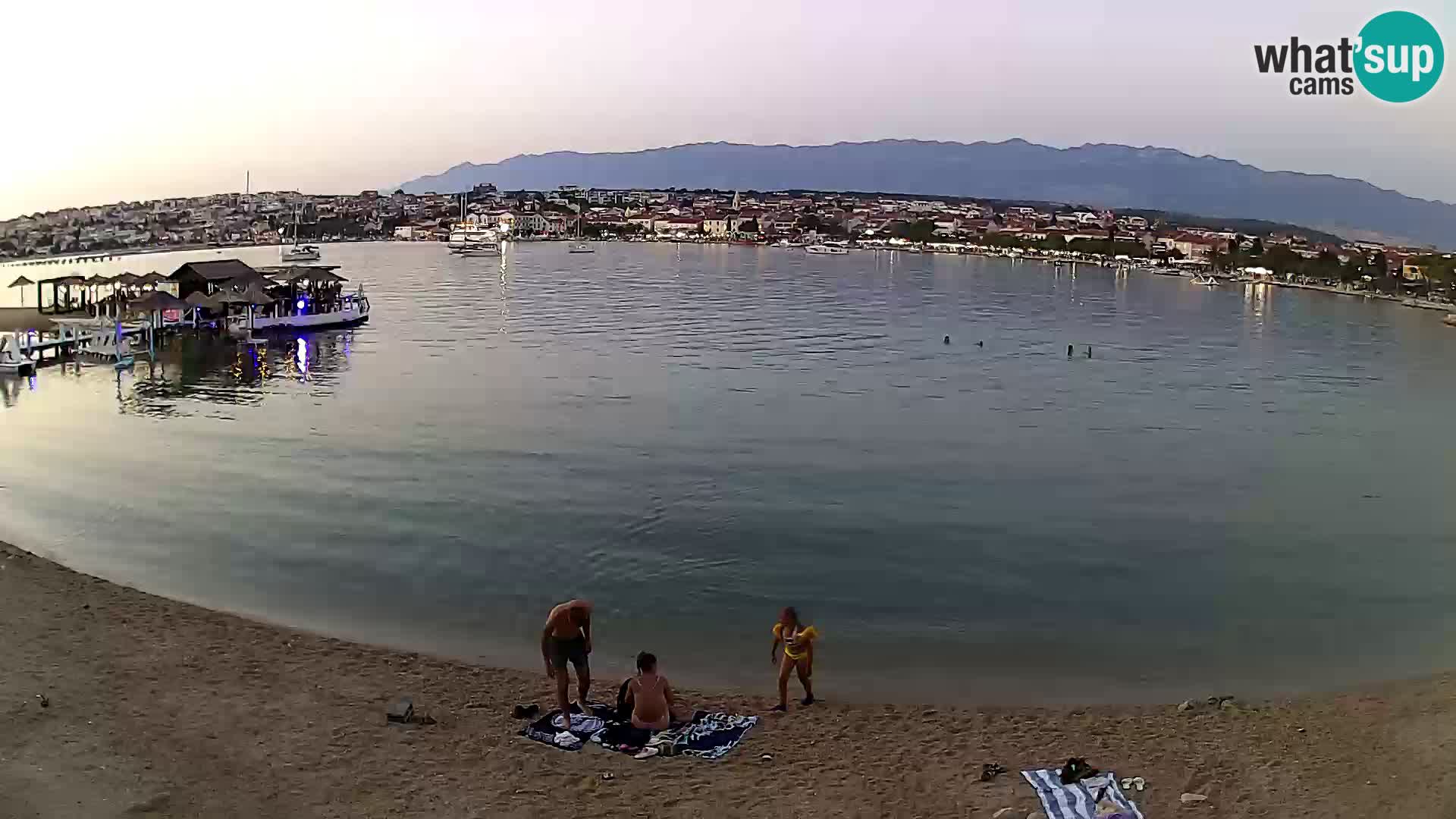 Novalja livecam – plage de la ville