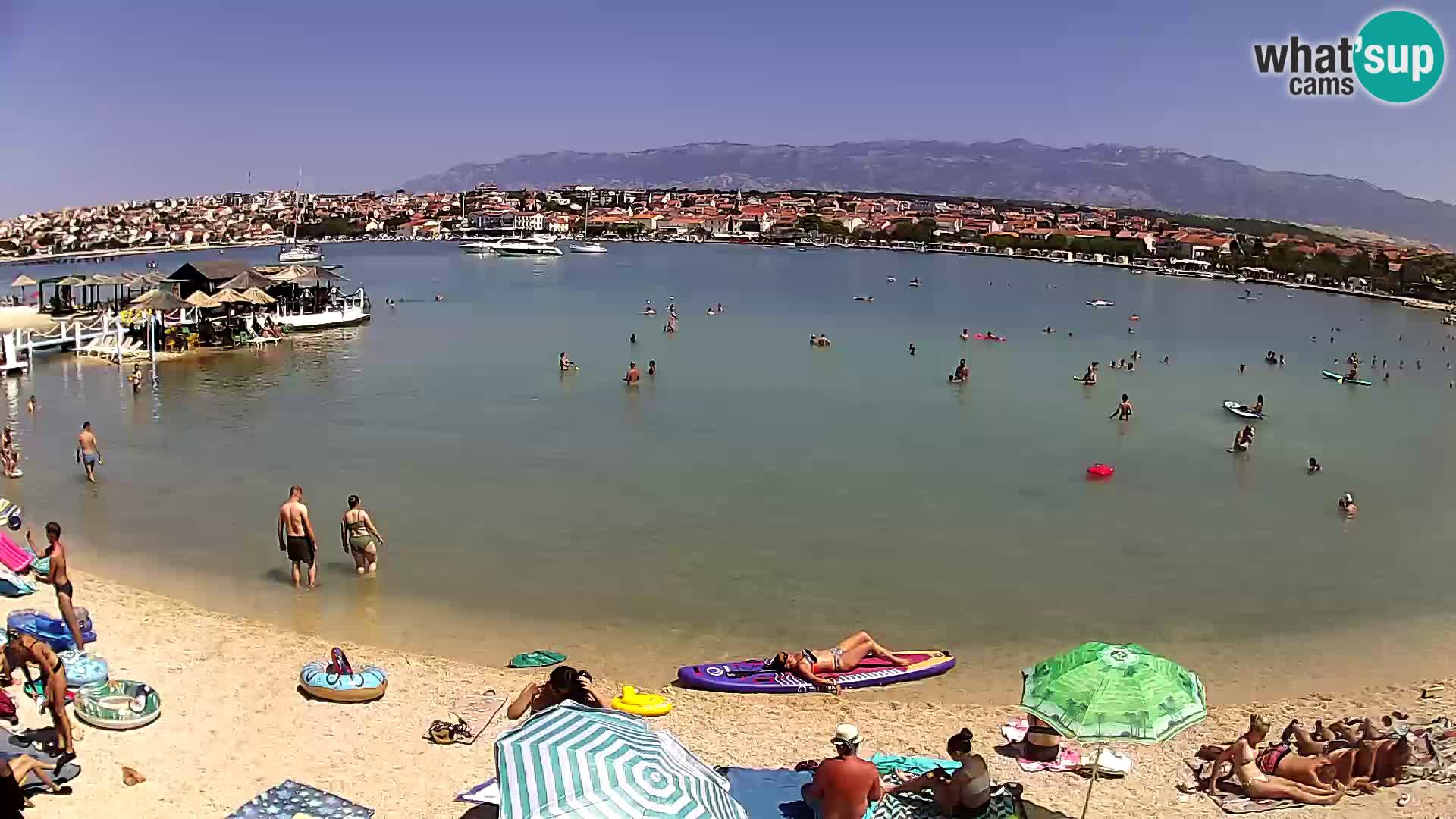 Novalja Kamera u živo – gradska plaža