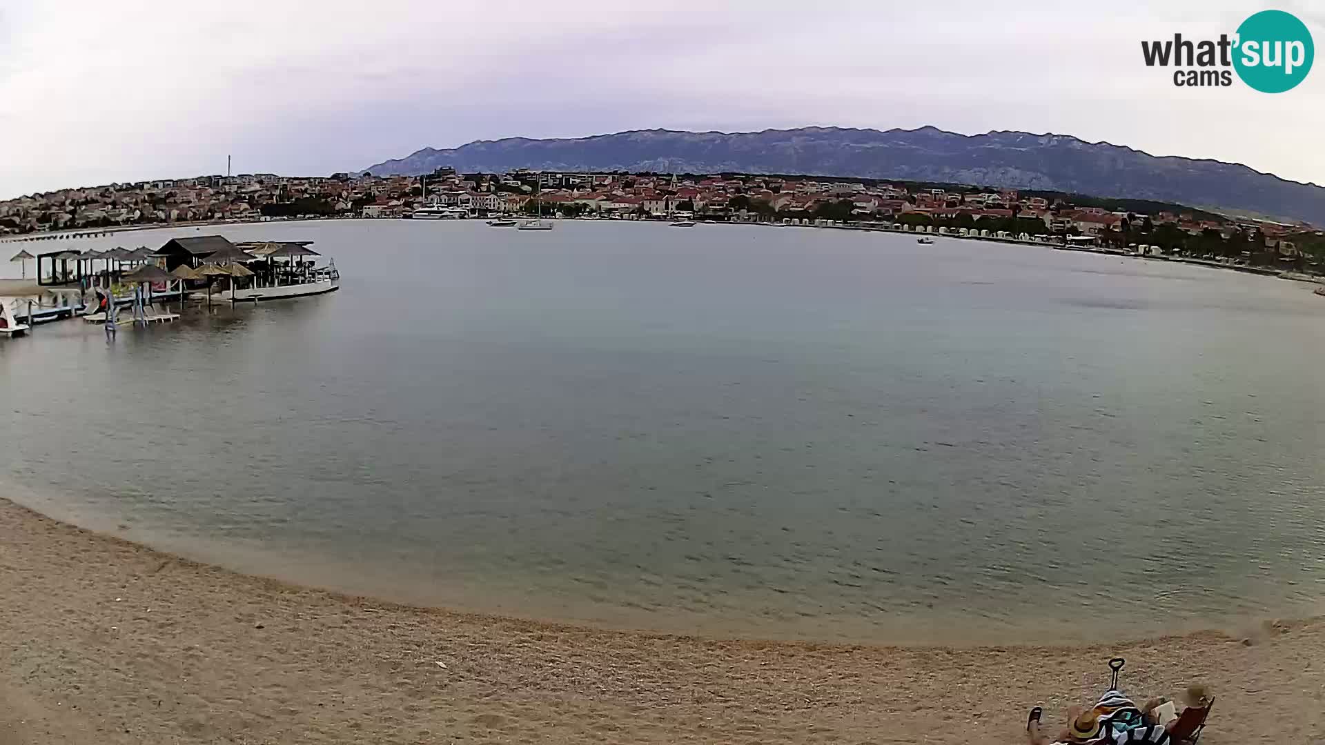 Novalja livecam – plage de la ville