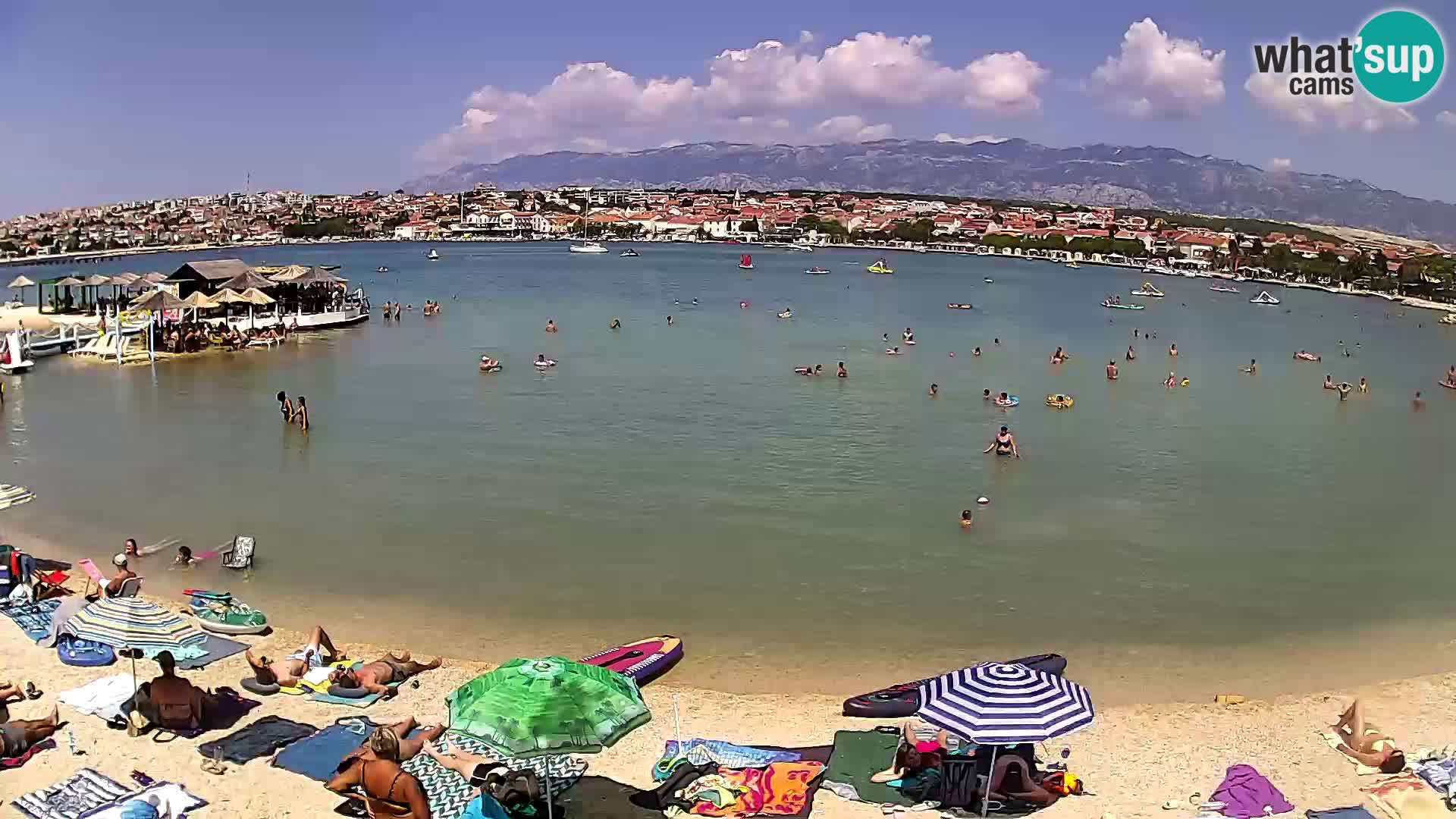 Live webcam Novalja – The Town beach