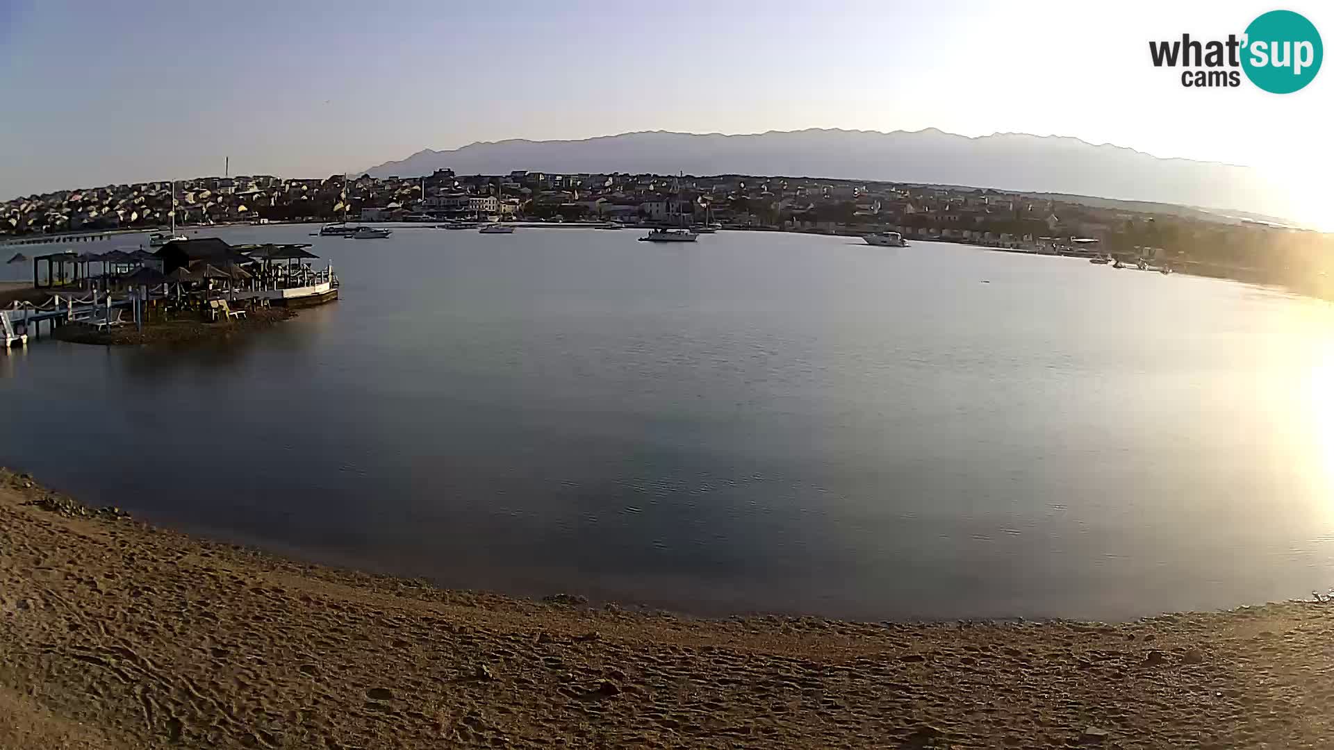 Novalja livecam – plage de la ville