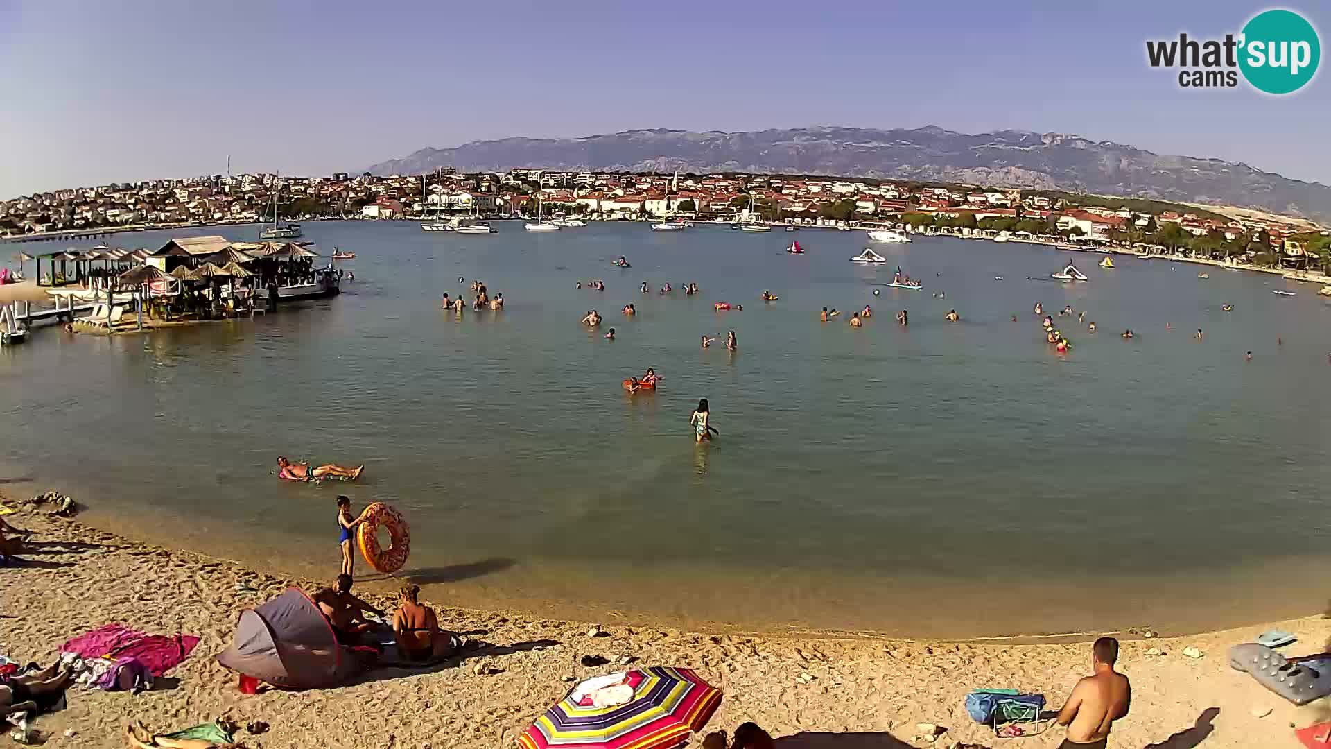 Live webcam Novalja – The Town beach