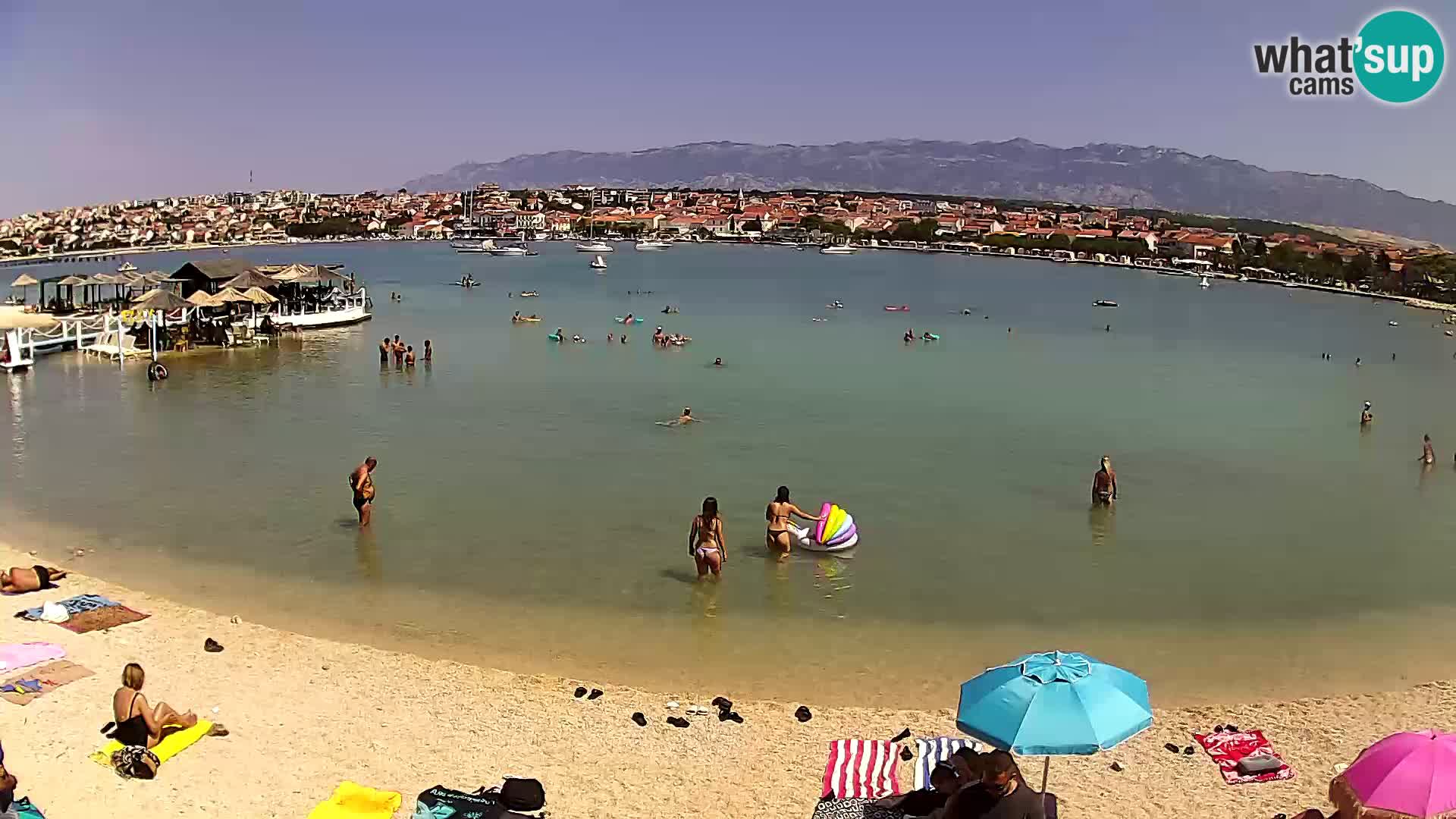 Novalja Kamera v živo – mestna plaža