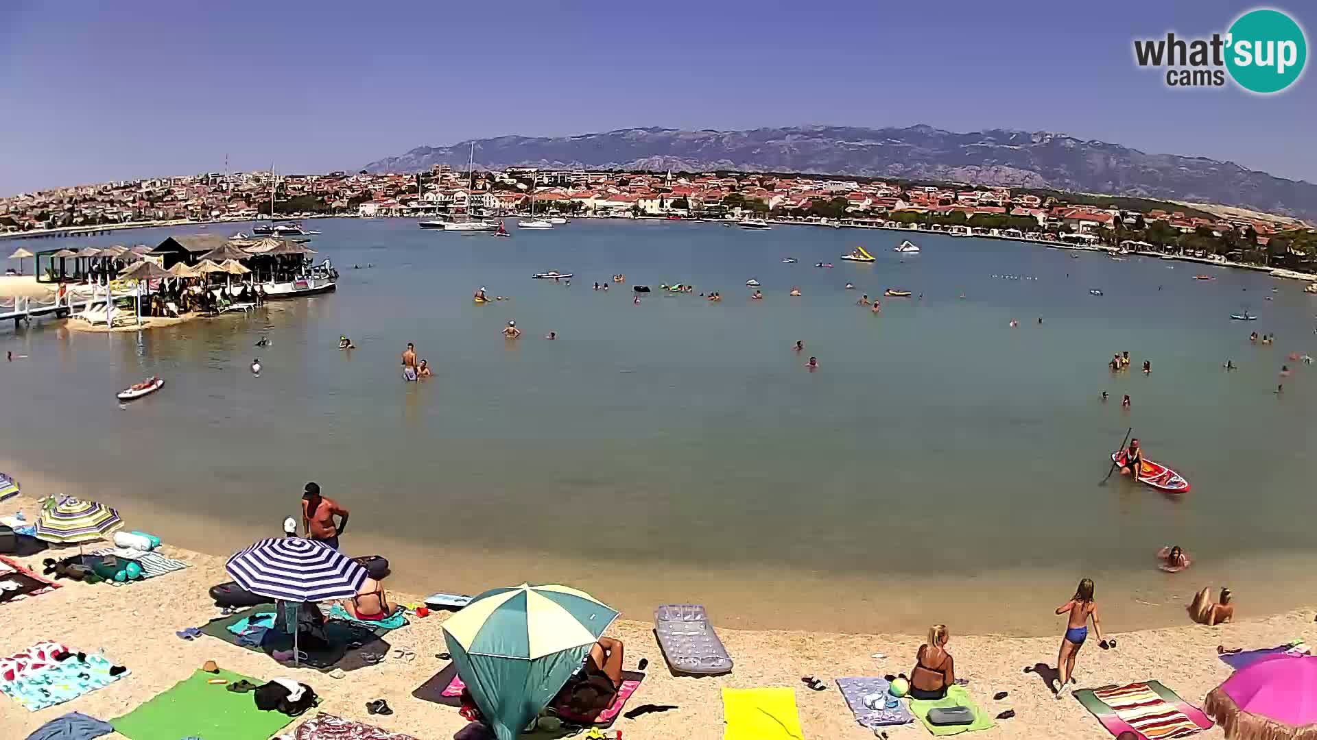 Live webcam Novalja – The Town beach