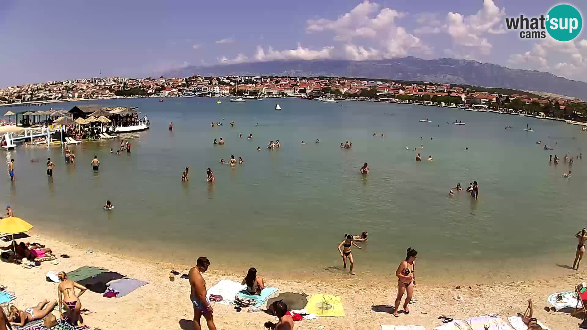 Novalja Kamera v živo – mestna plaža