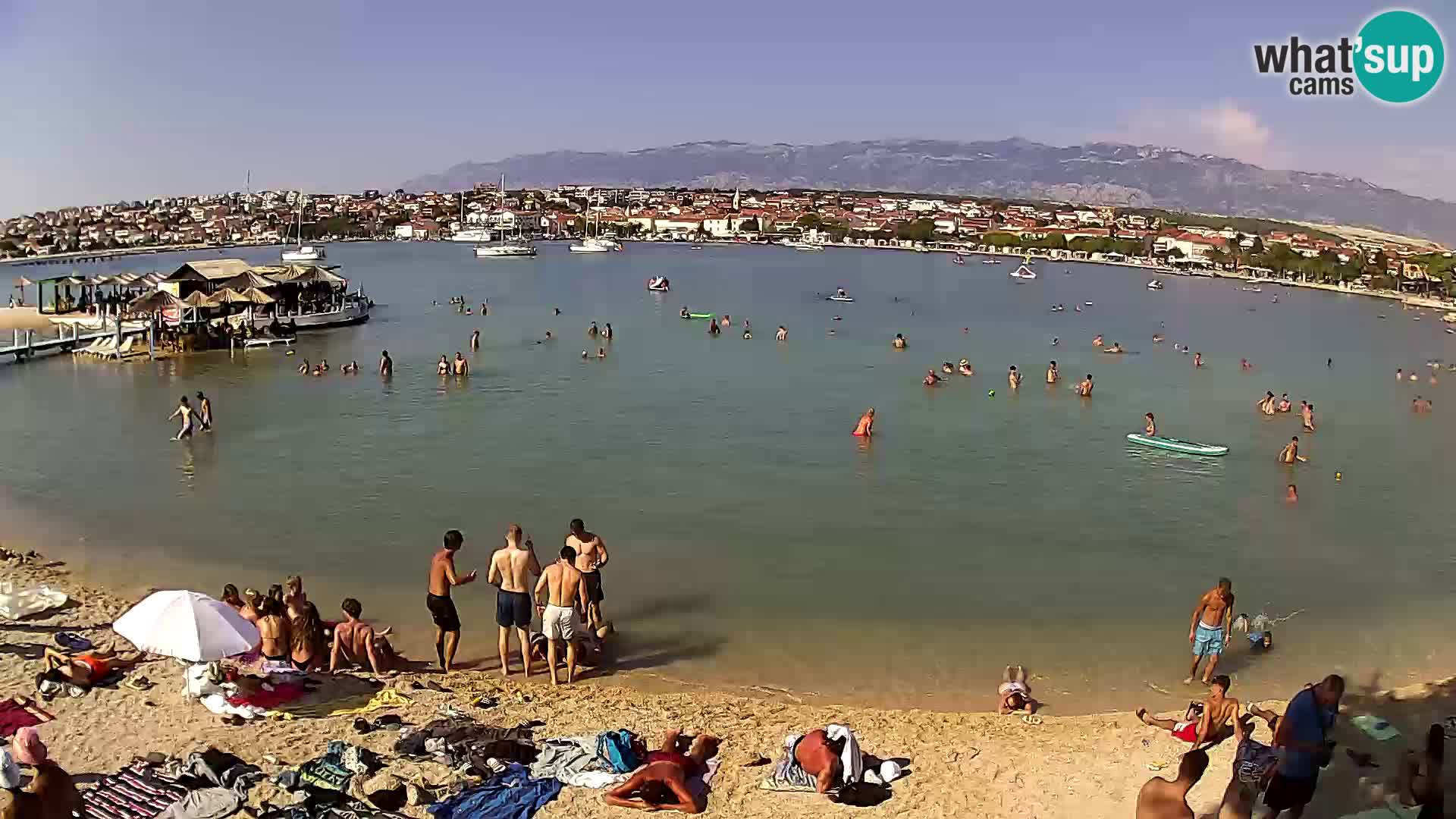 Live webcam Novalja – The Town beach