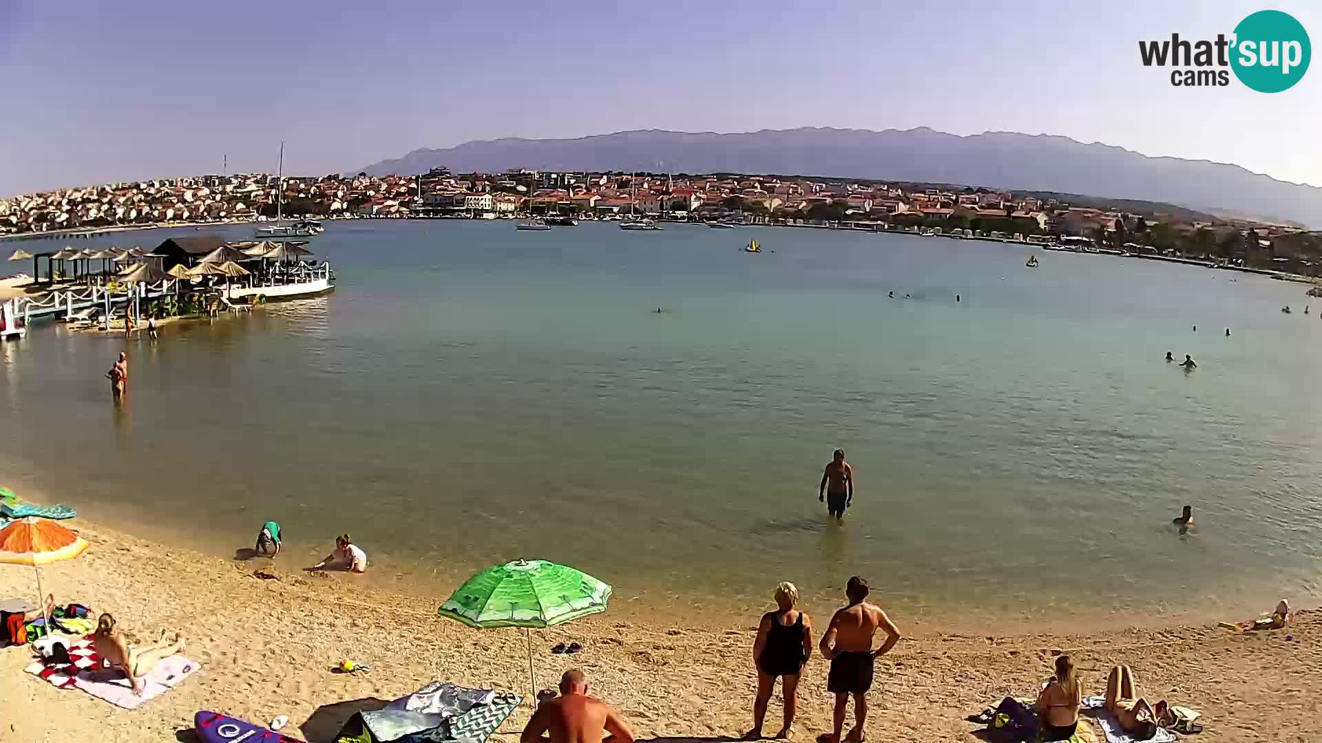 Live webcam Novalja – The Town beach