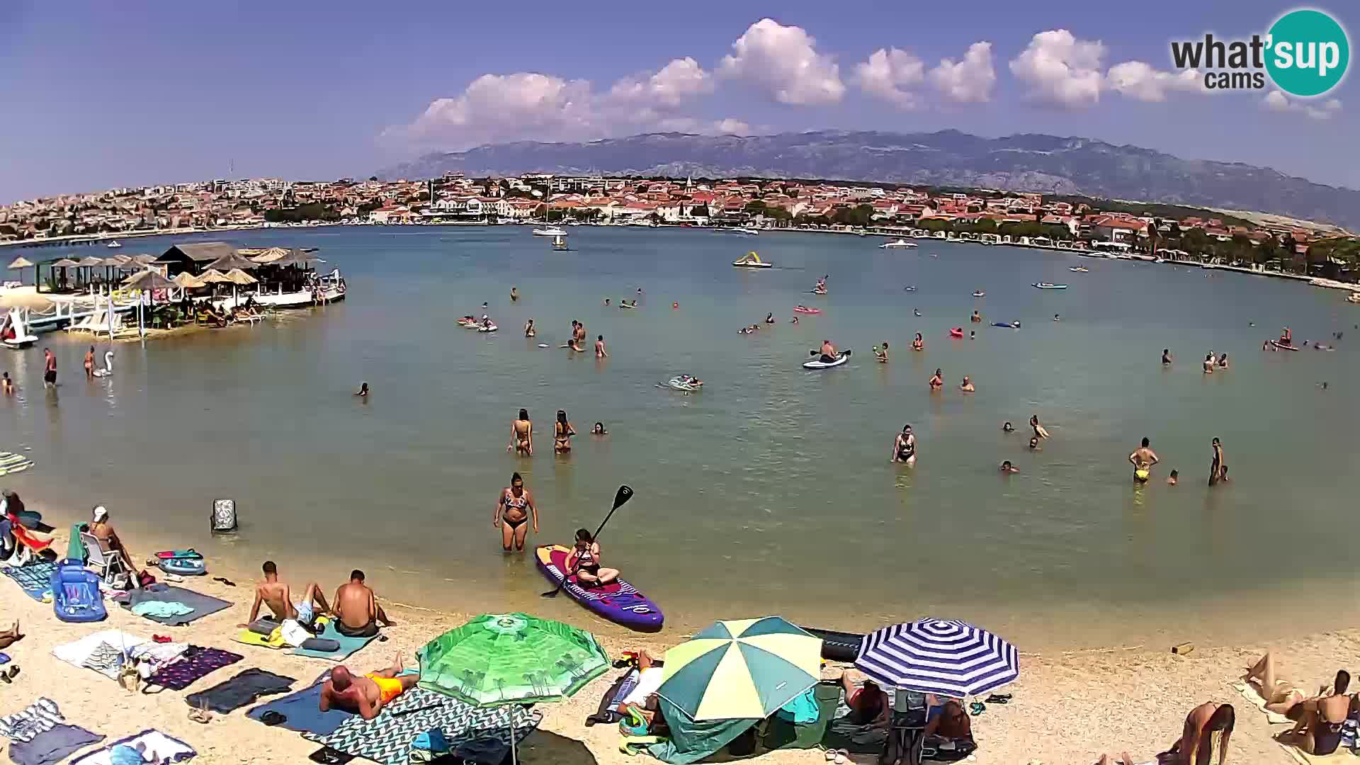 Live webcam Novalja – The Town beach