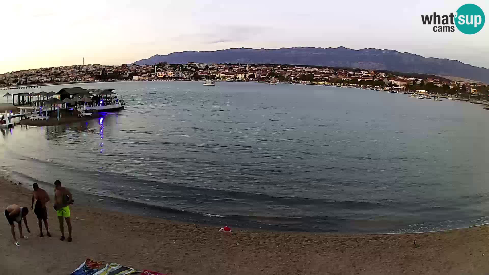 Live webcam Novalja – The Town beach