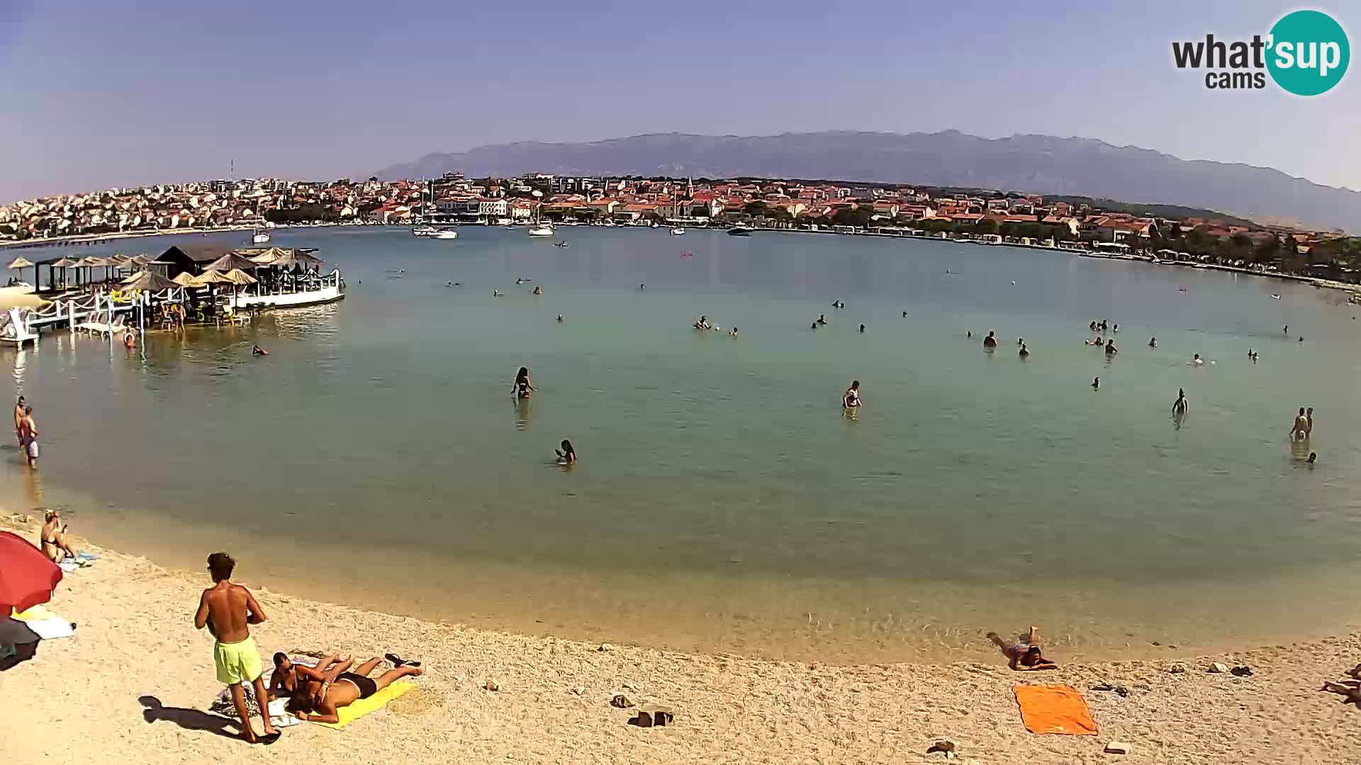 Live webcam Novalja – The Town beach